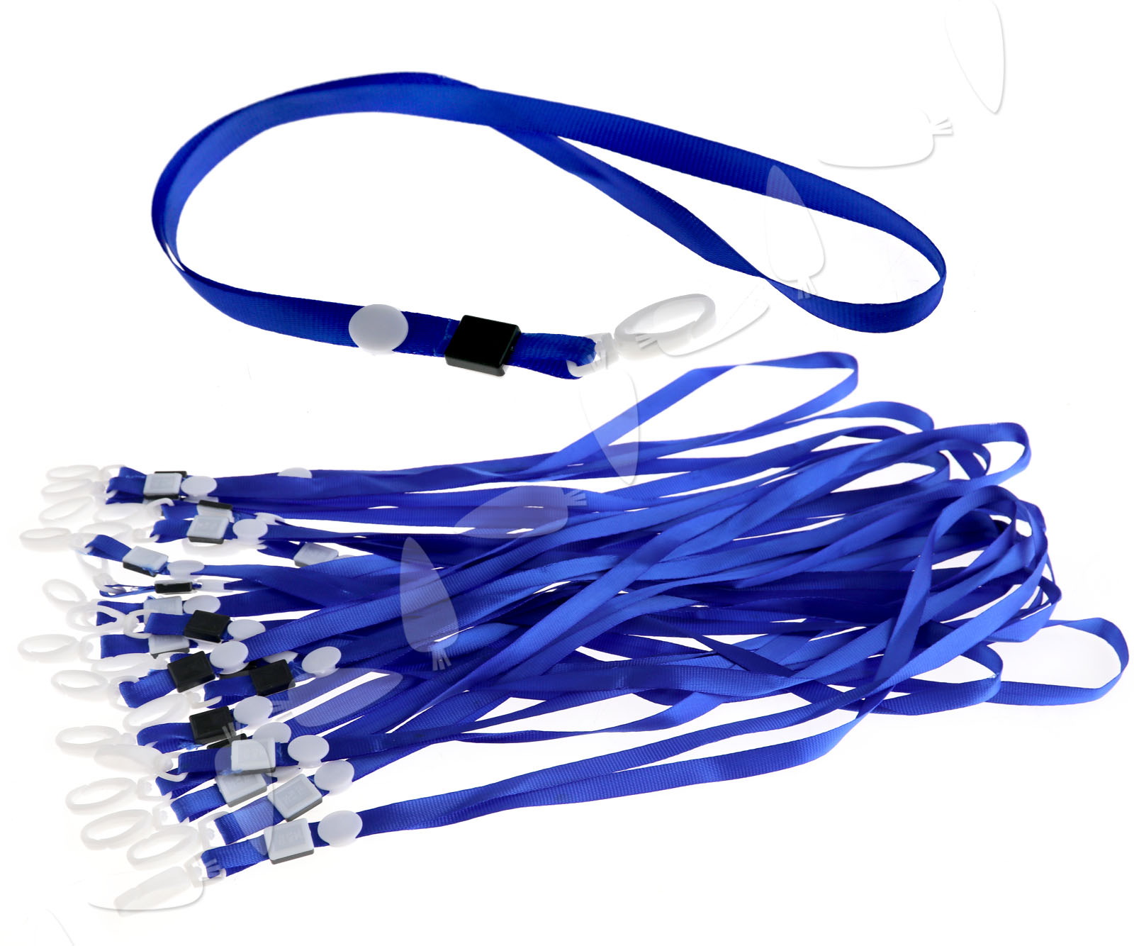 20 pcs Neck Strap String Lanyard Badge Card Holder With Clip Blue eBay