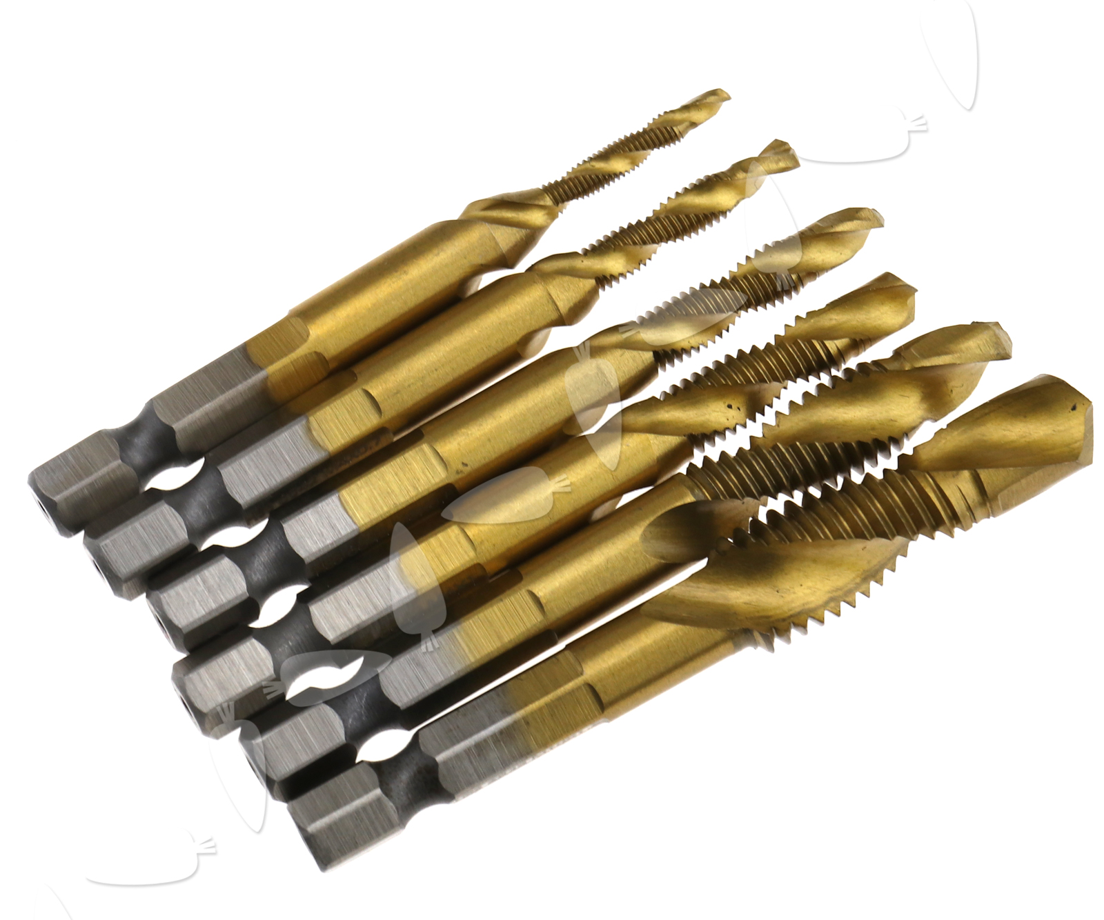 Drill Tap Countersink Deburr Set Metric 6pc Combination Drill Tap Bit