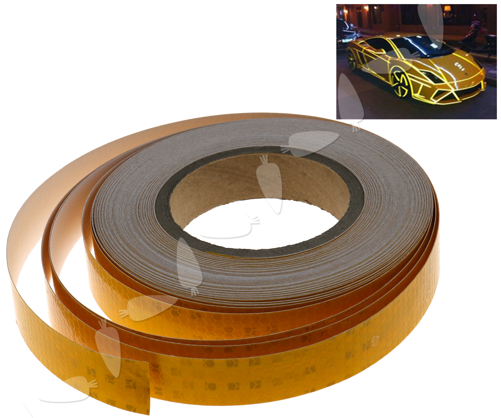 1x SelfAdhesive Roll Reflective Tape for Vehicles Mining Safety