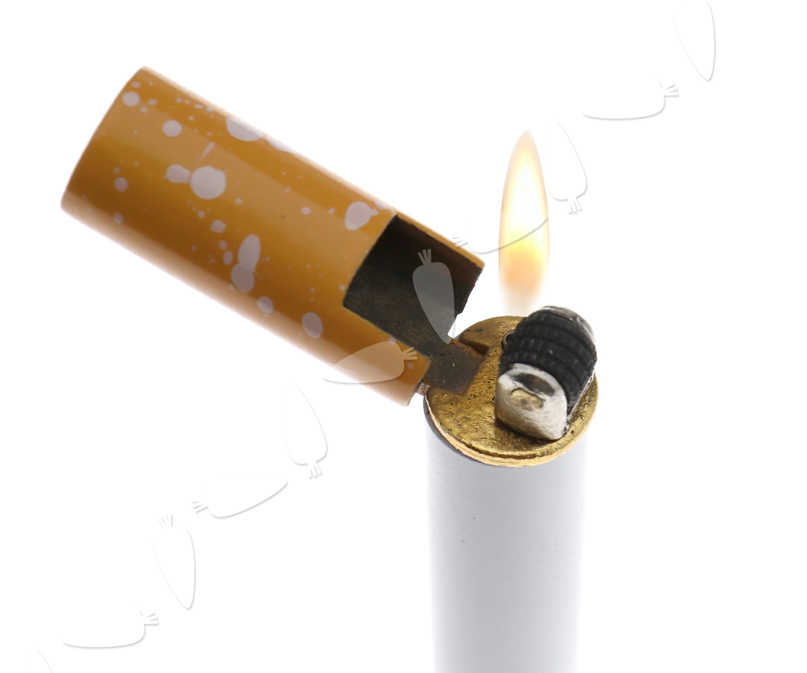 Novelty CigaretteShaped Flame Lighter Refillable Butane Gas Cigar