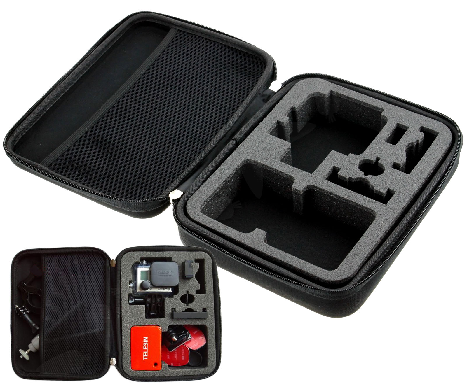 Easy Carry Travel Storage Protective Case Fit GoPro Camera Hero 3/4