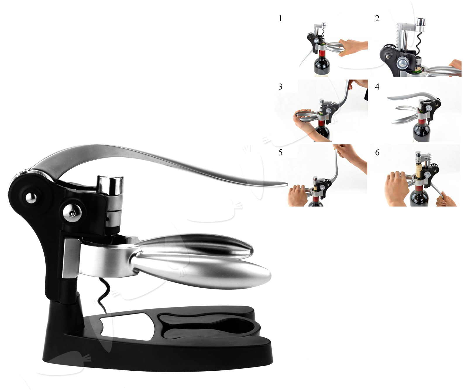 4 Parts Pro Rabbit Corkscrew Wine Bottle Opener Tool Exquisite Exclusive Set eBay