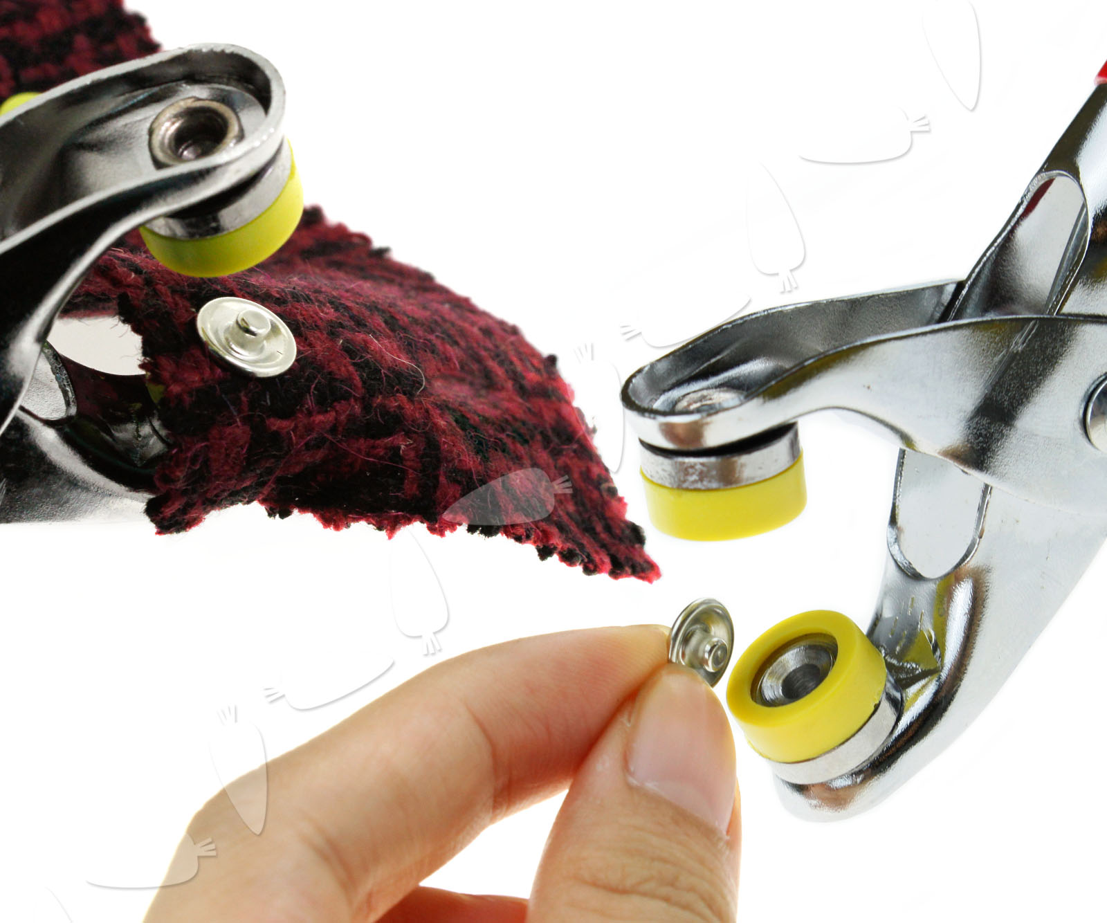 Sew Snap Attaching Pliers Tool for 9.5mm Prong Ring Snaps Fasteners