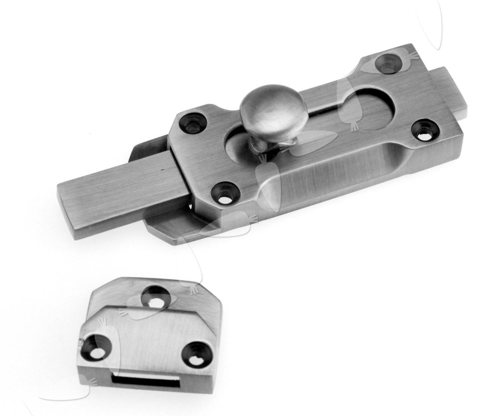 100mm Slide Door Bolt Barrel Bathroom Door Bolt Lock Catch Chrome Color ...