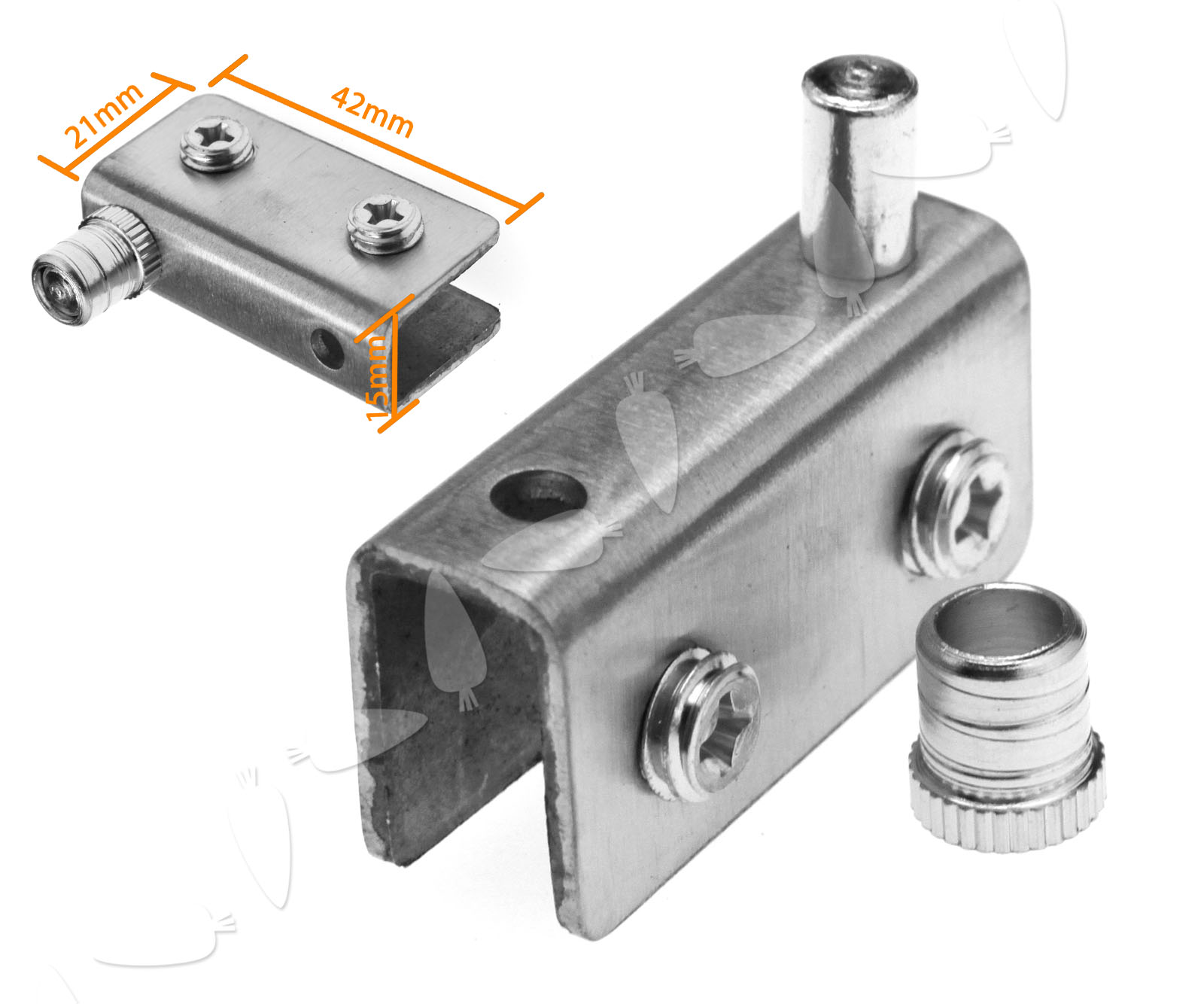 New 2 x 304 Stainless Steel Glass Door Pivot Hinge Set For 8/10/12mm Stainless Steel Glass Door Pivot Hinge