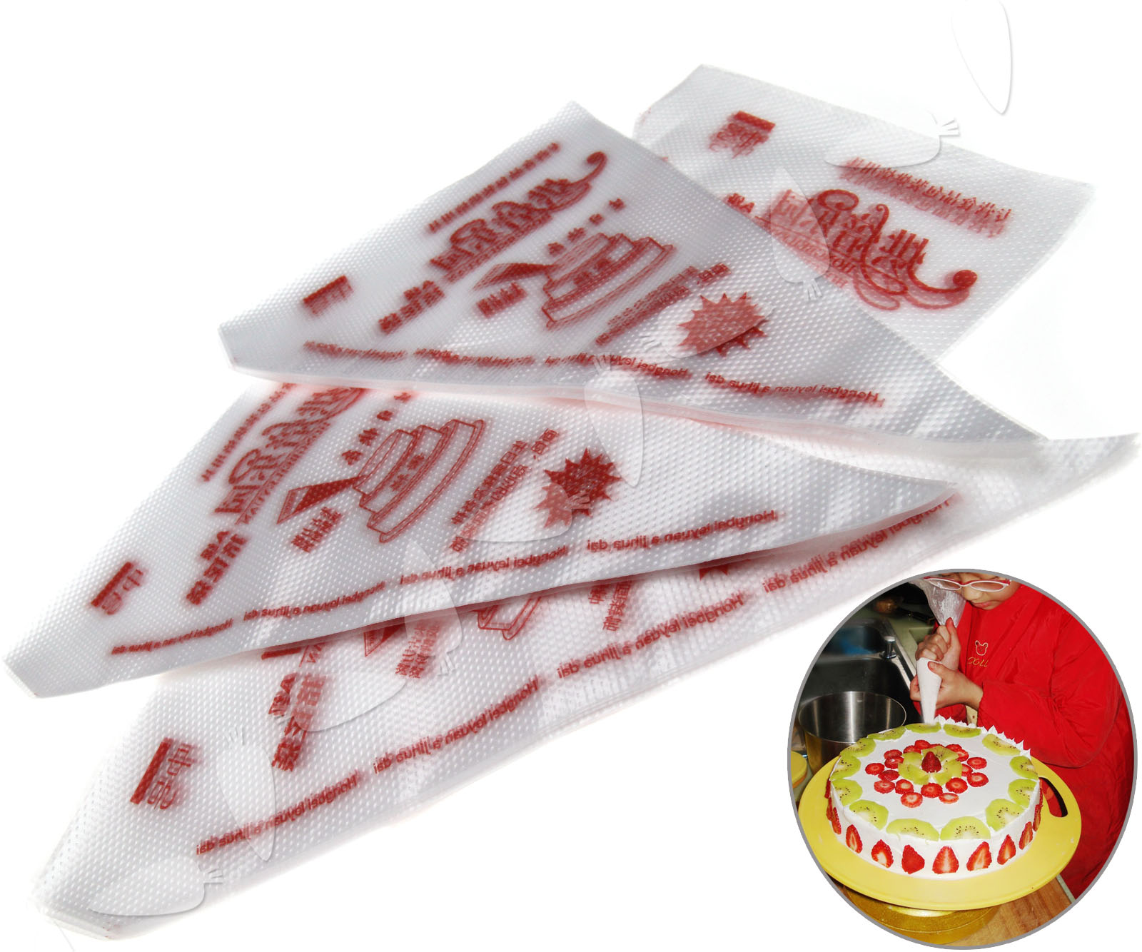 100pcs Icing Bags Disposable Cake Pastry Decorating Bags eBay