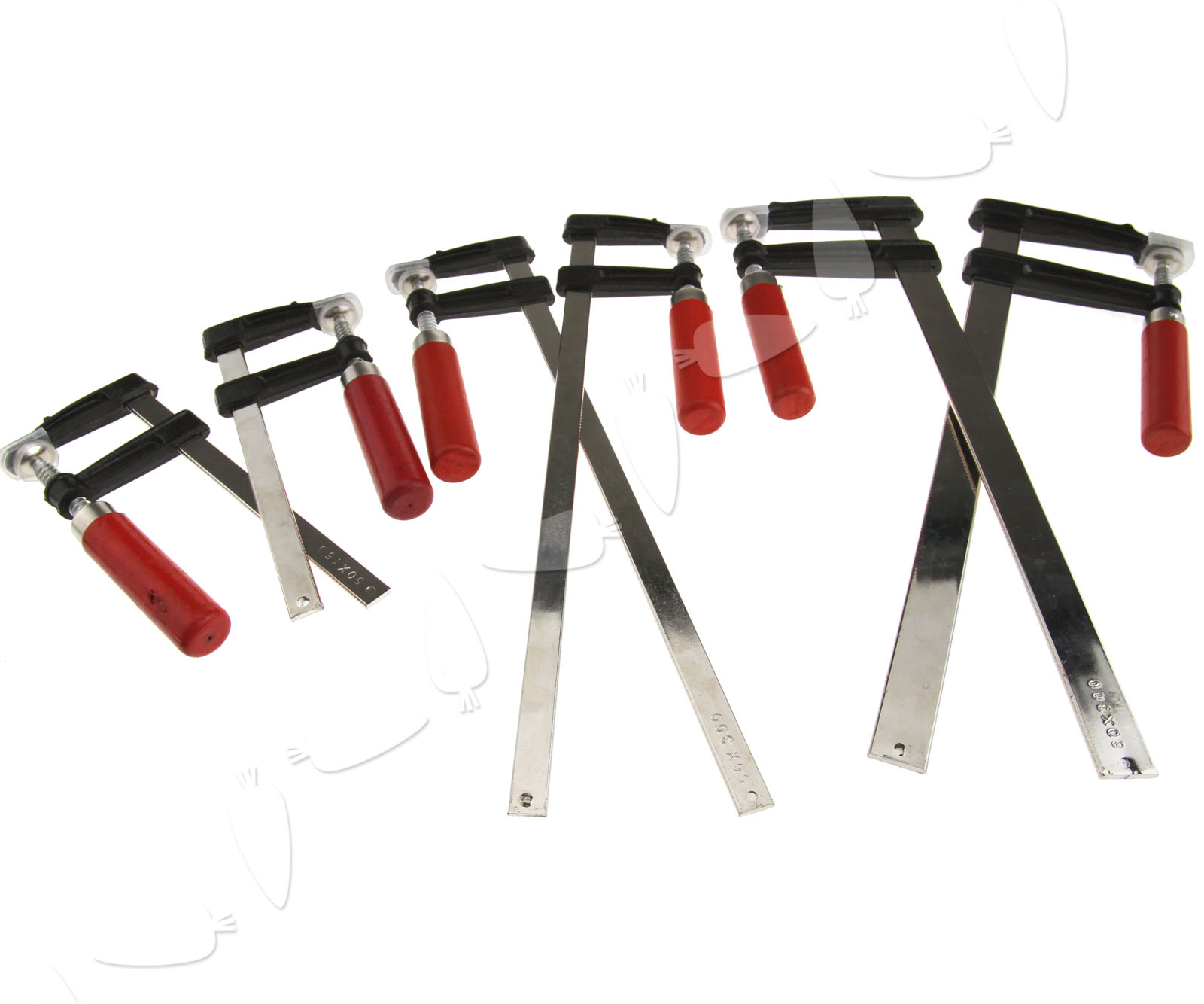 2 x 6” F Bar Clamps Quick Slide Wood Clamp 50 x 150mm/50 x 300mm/80 x