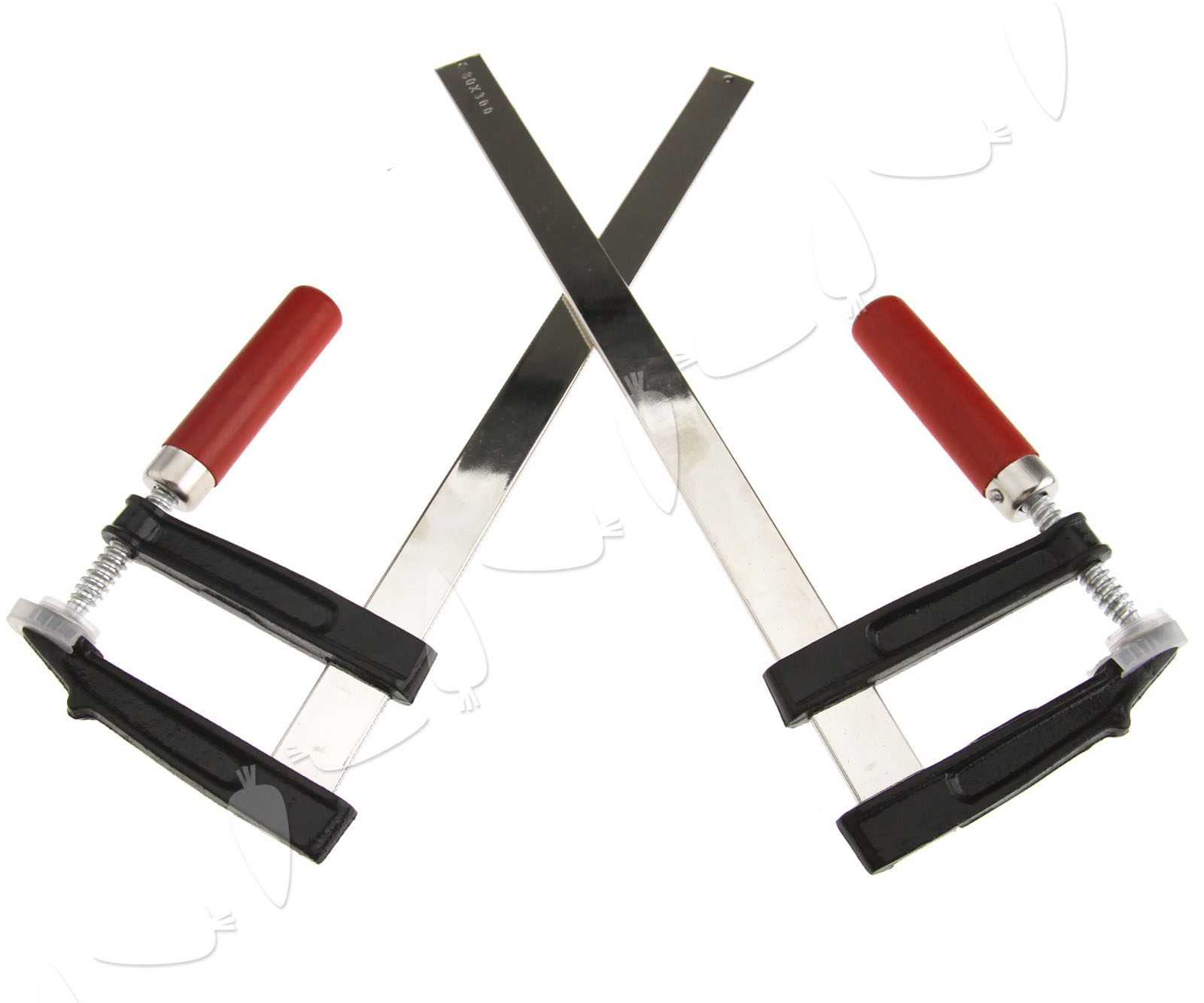 2 x 6” F Bar Clamps Quick Slide Wood Clamp 50 x 150mm/50 x 300mm/80 x