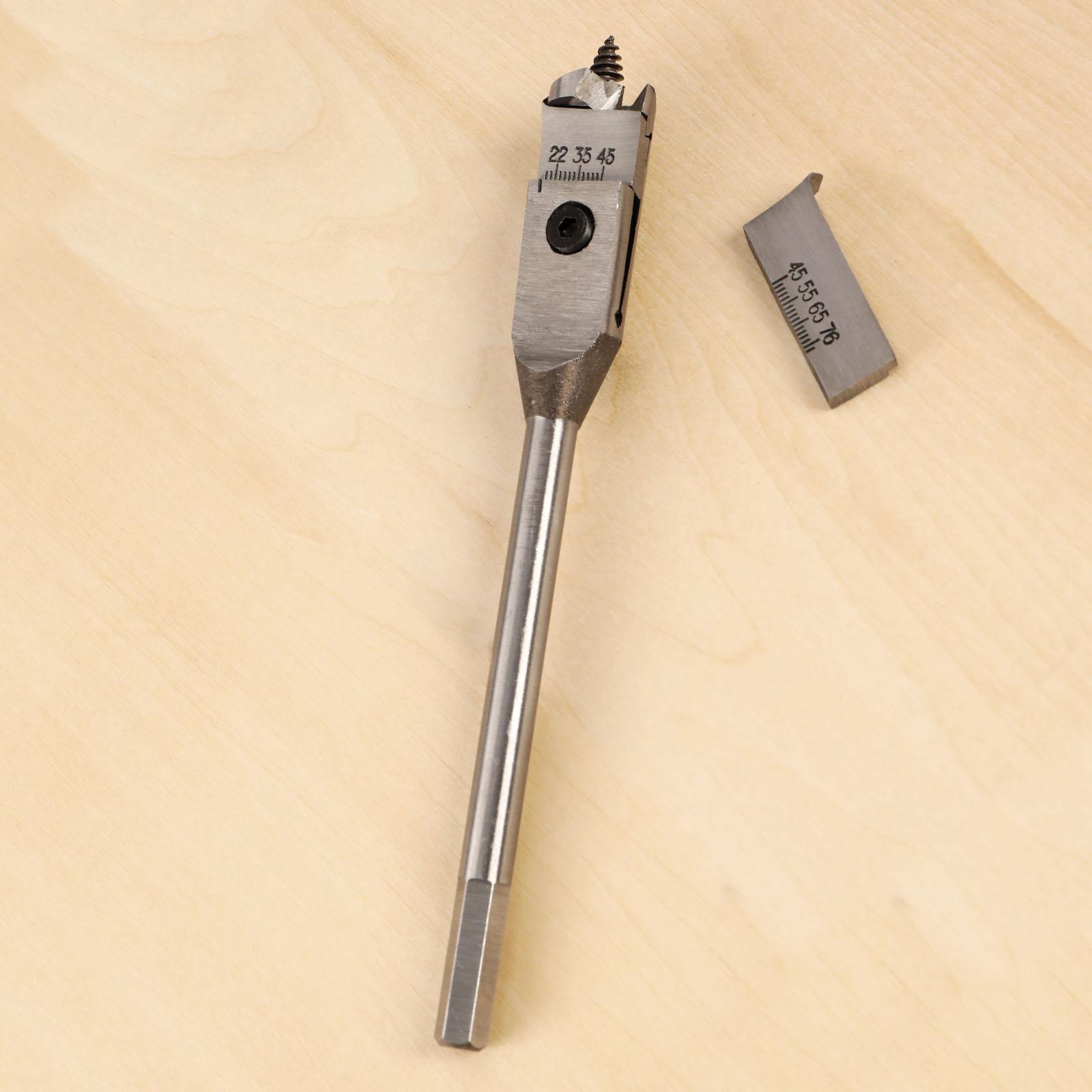 2276mm Adjustable Spade Bit Expansive Flat Woodworking Boring Drill Bit