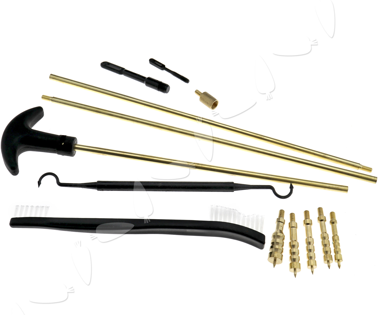 Universal 24pcs Gun Rifle Shotgun Barrel Cleaner Cleaning Kit Brush