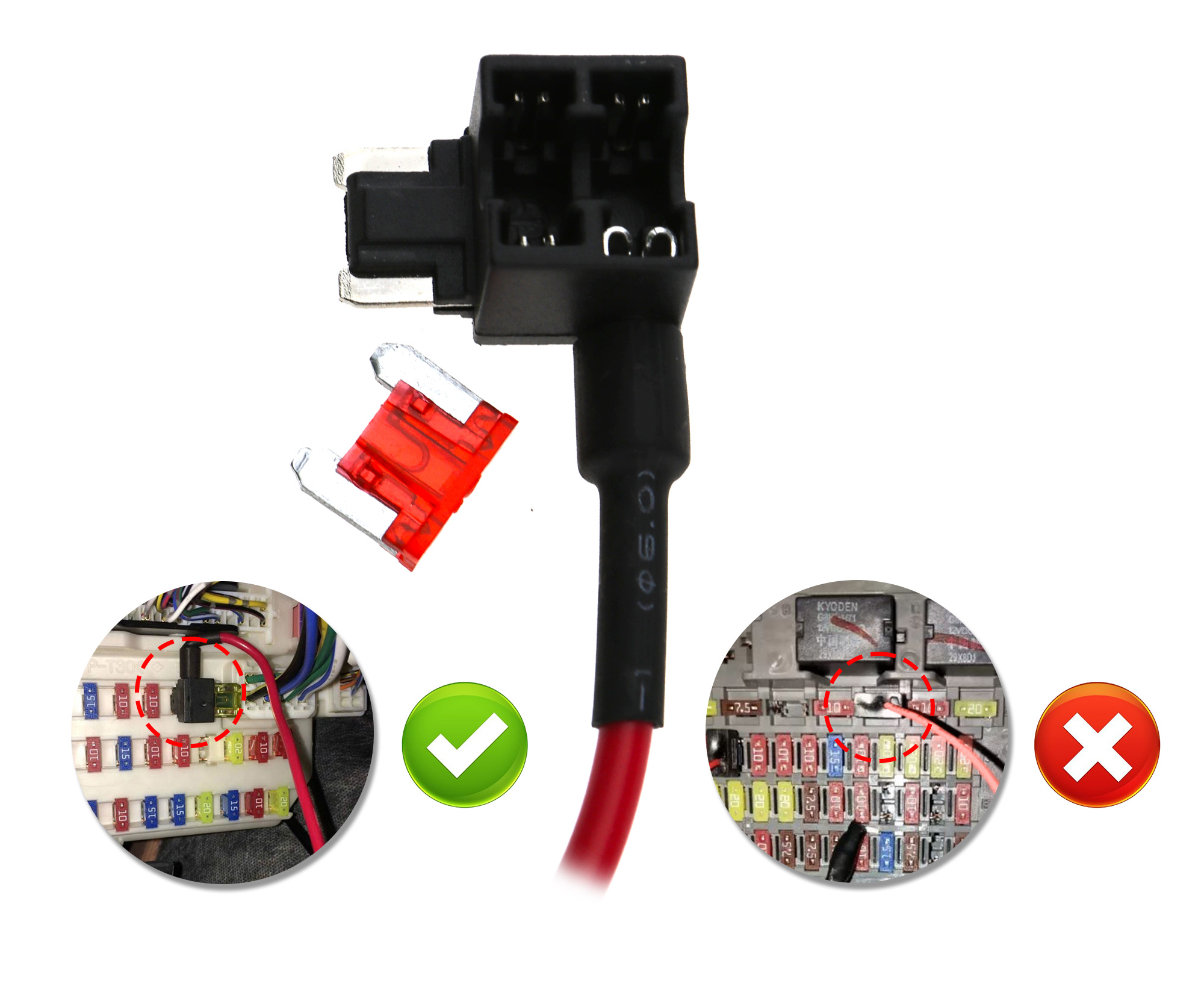 MICRO2 BLADE FUSE ADAPTER STYLE TAP ADDACIRCUIT ATR FUSE eBay