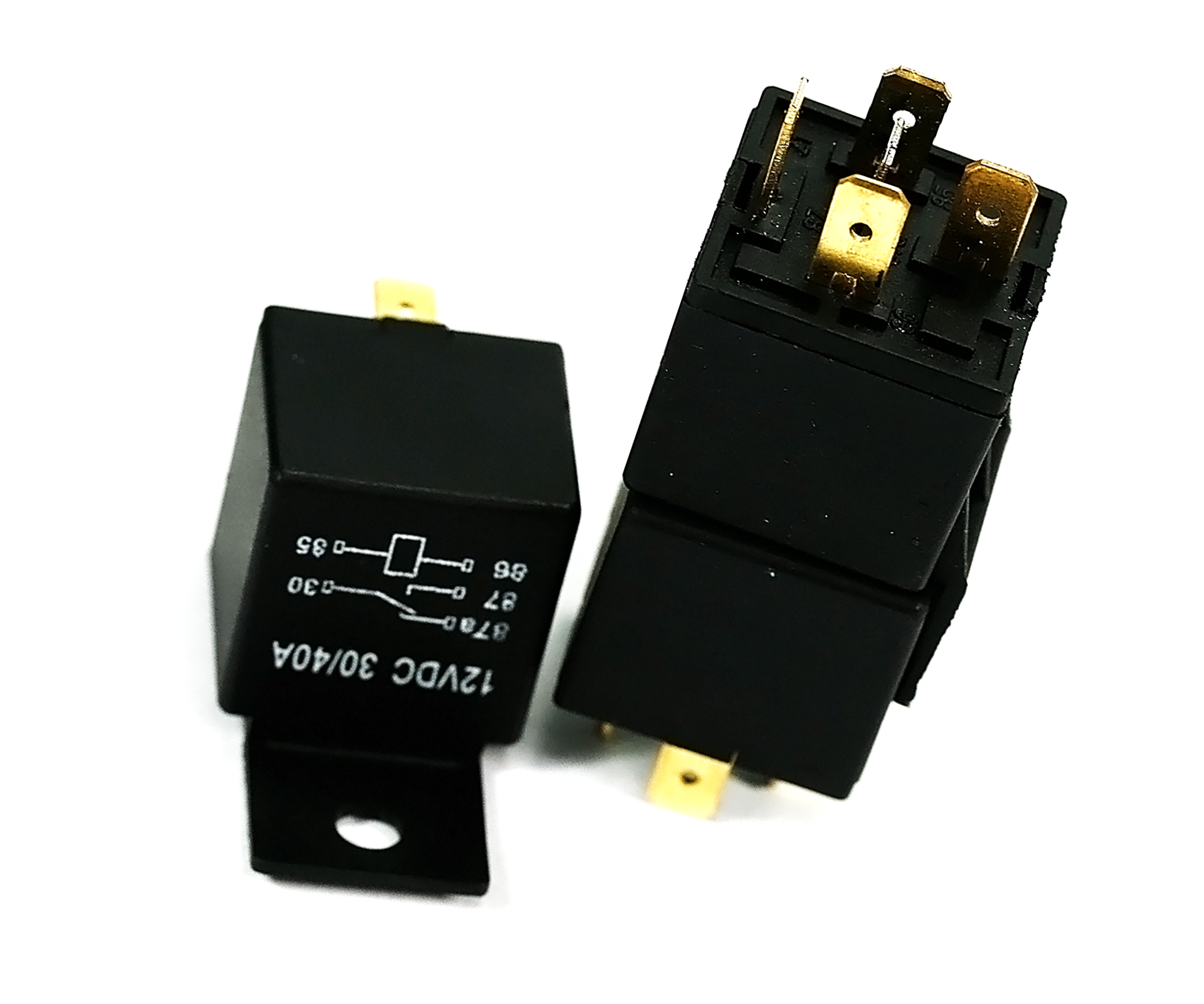 12 Volt 5 Pin 40 Amp Relay Socket Auto Car Truck Set 5 Pieces