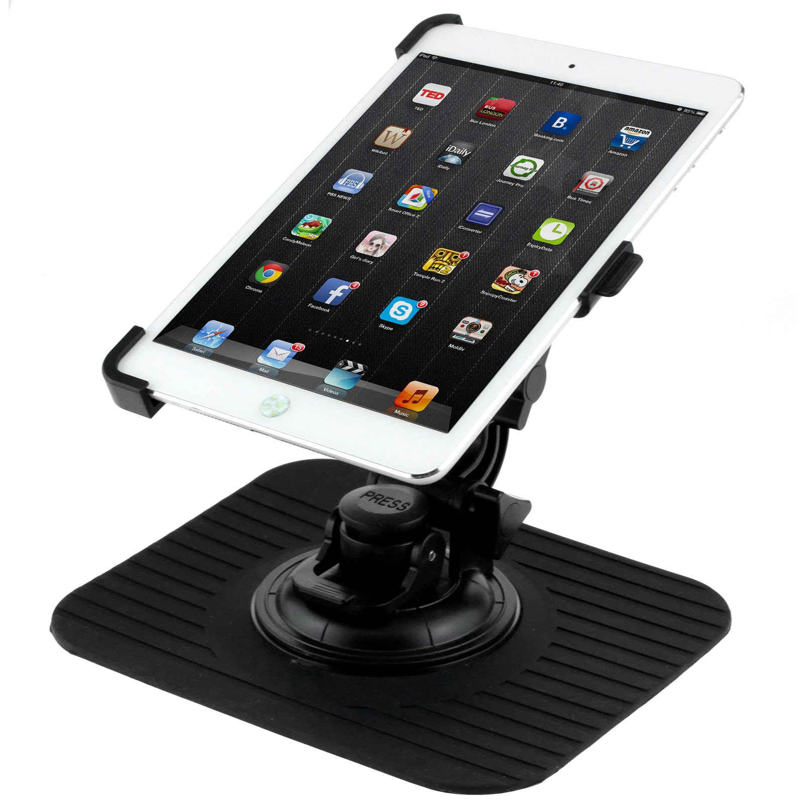 Universal GPS SAT Nav Mat Dashboard Mount Dash Holder Mat Fits Most Car