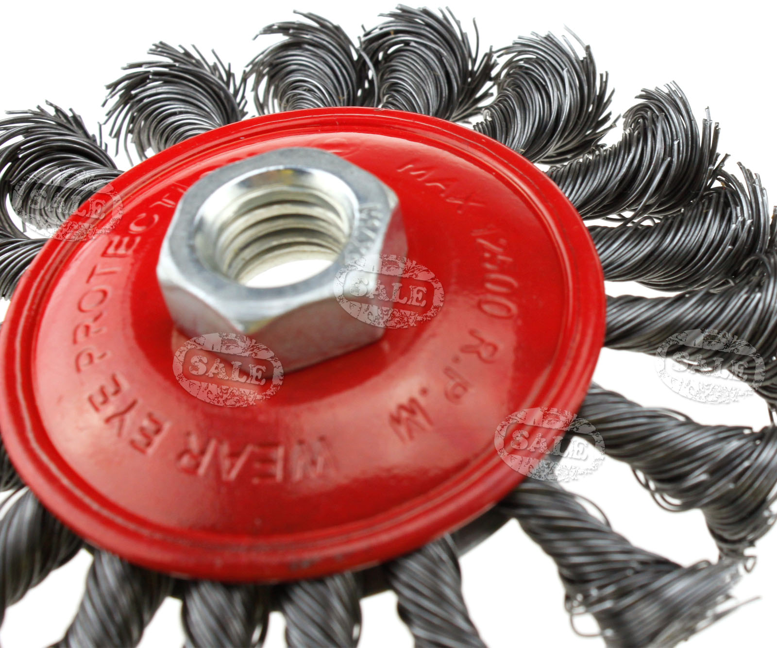 4PCS M14 Twist Knot Wire Wheel Cup Brush Kit for 4 inch Angle Grinder