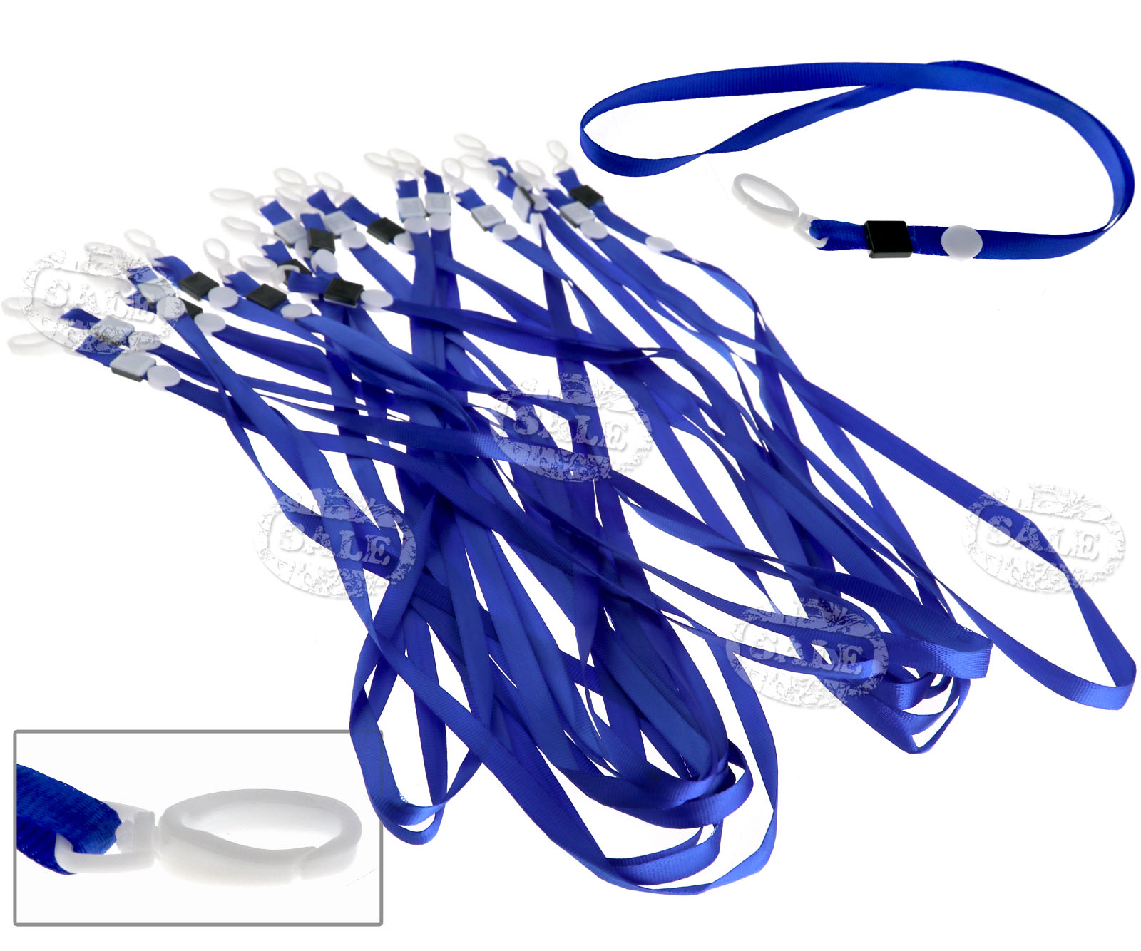 20 x Neck Strap String Lanyard Badge Card Holder With Clip Red 5 Colors