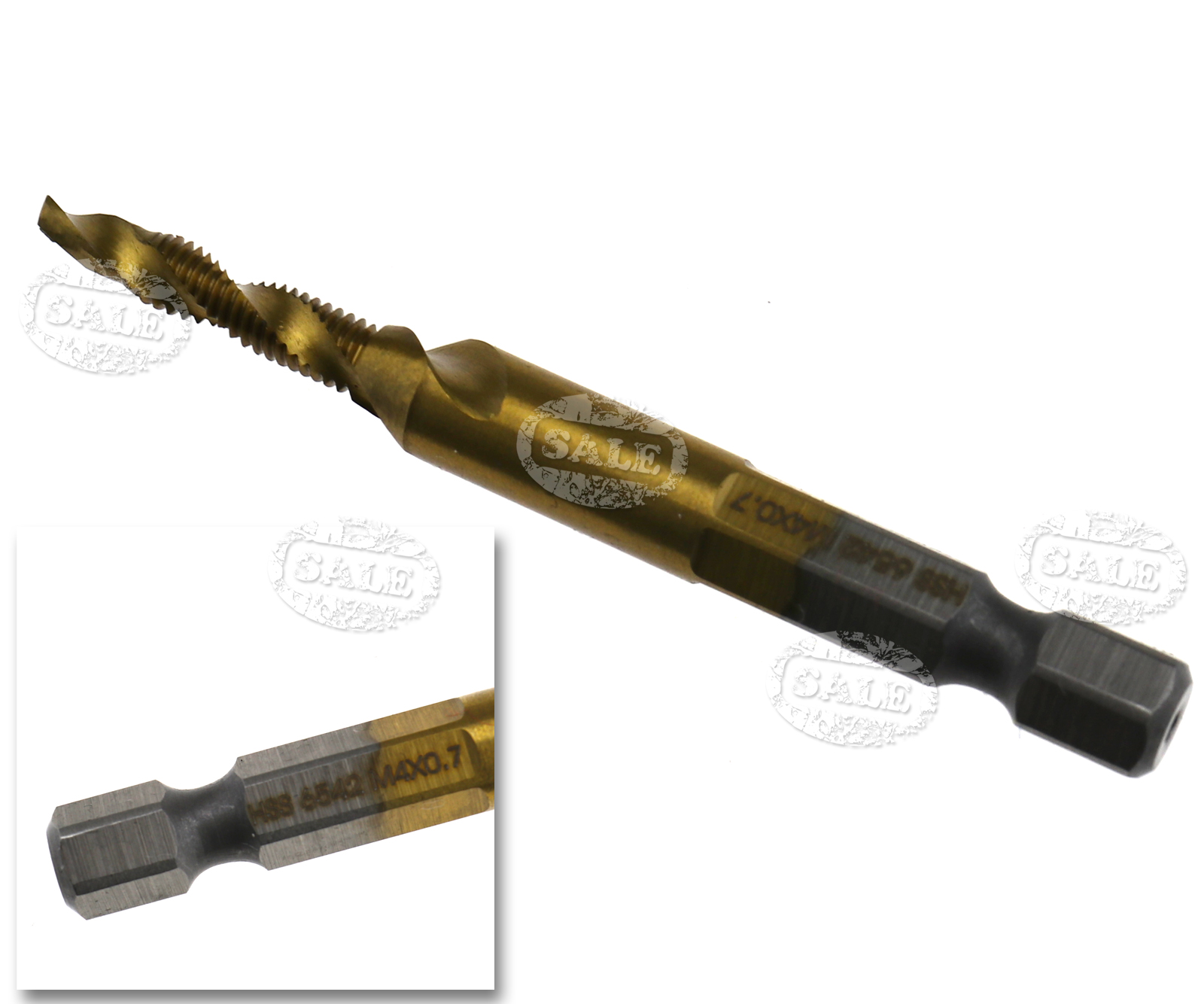 M3 M10 Hss Drill Tap Countersink Deburr Set Metric Combination Drill Bits x 6