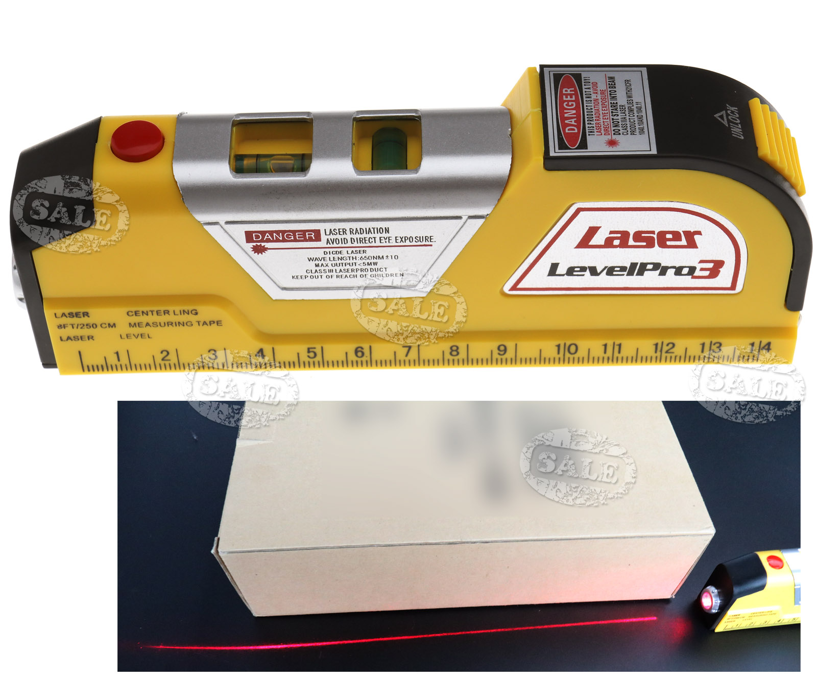 Laser Edge Level Straight Line Guide Horizontal Leveler Measure Tool eBay