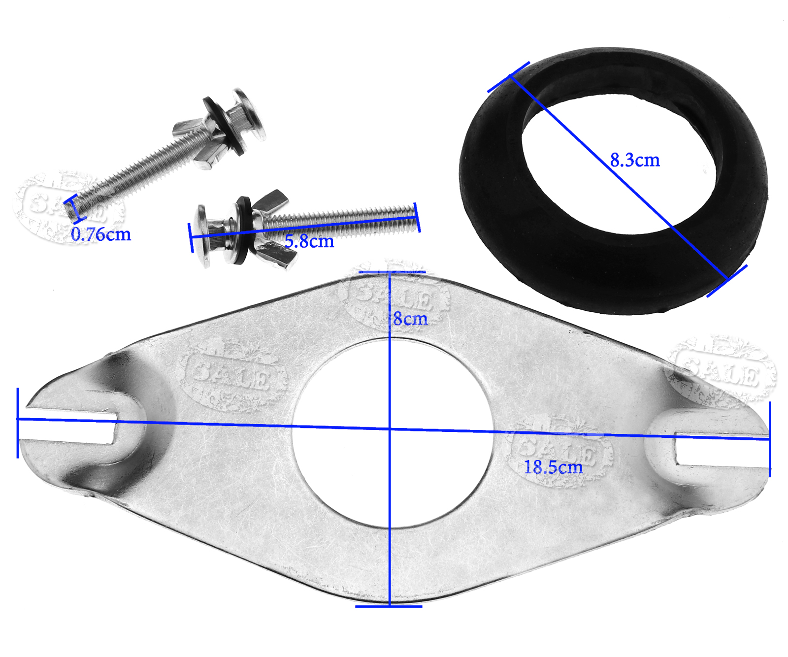 Toilet Cistern Close Coupling Kit WC Pan Cistern Washers Doughnut Rubber Kits