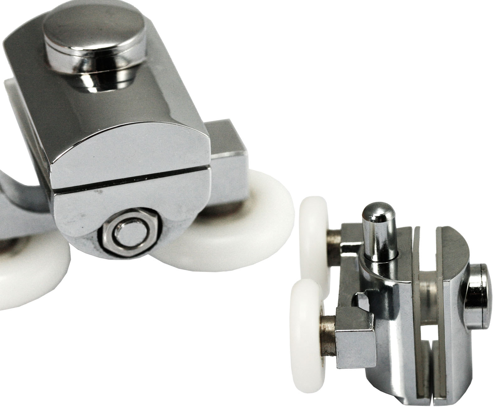 2pcs x Shower Door Twin Wheels BOTTOM Rail Suit Quadrant Straight Rollers L83