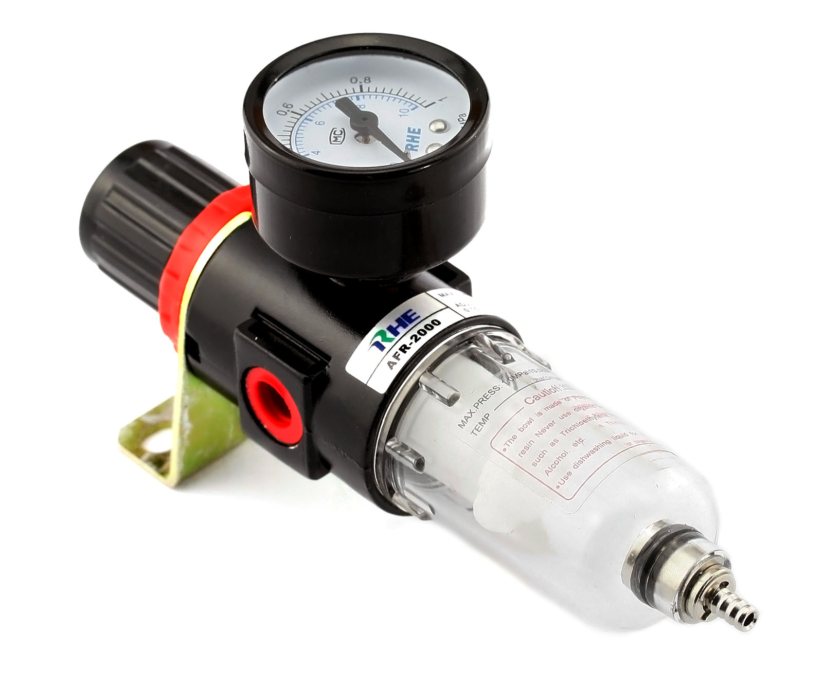 1/4" BSP 40μ Easy Install Air Filter Pressure Regulator Compressor w