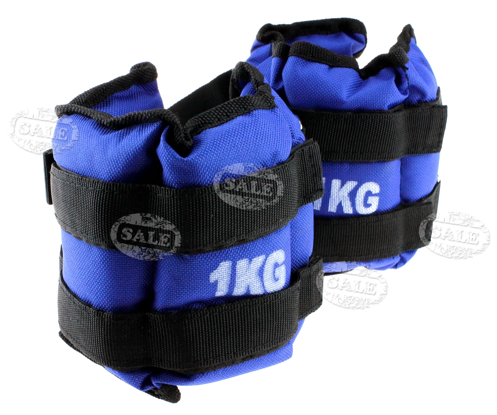 Pair of Gym Wrist Ankle Weights Exercise Training Velcro straps 0.5/1kg