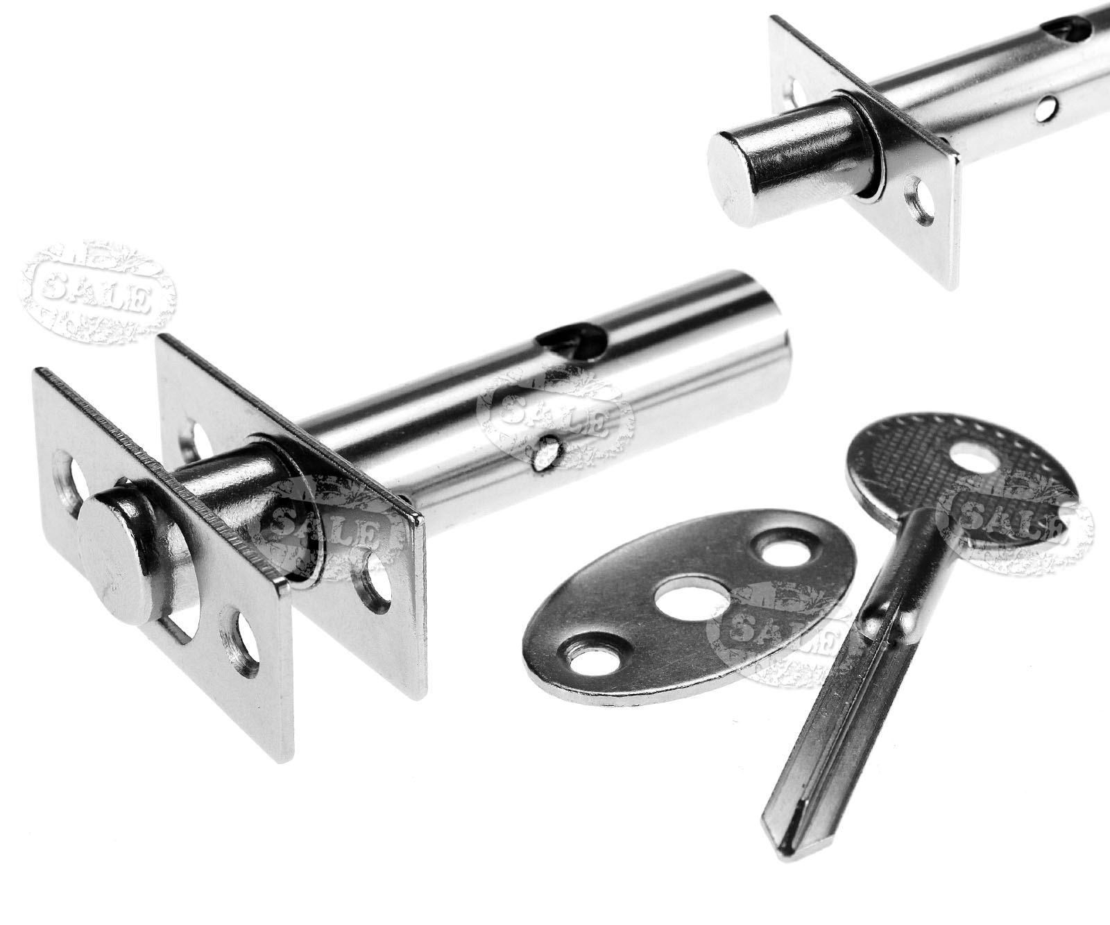 New 2x Security Door Bolts Secure Strong Deadbolt Rack Bolts With