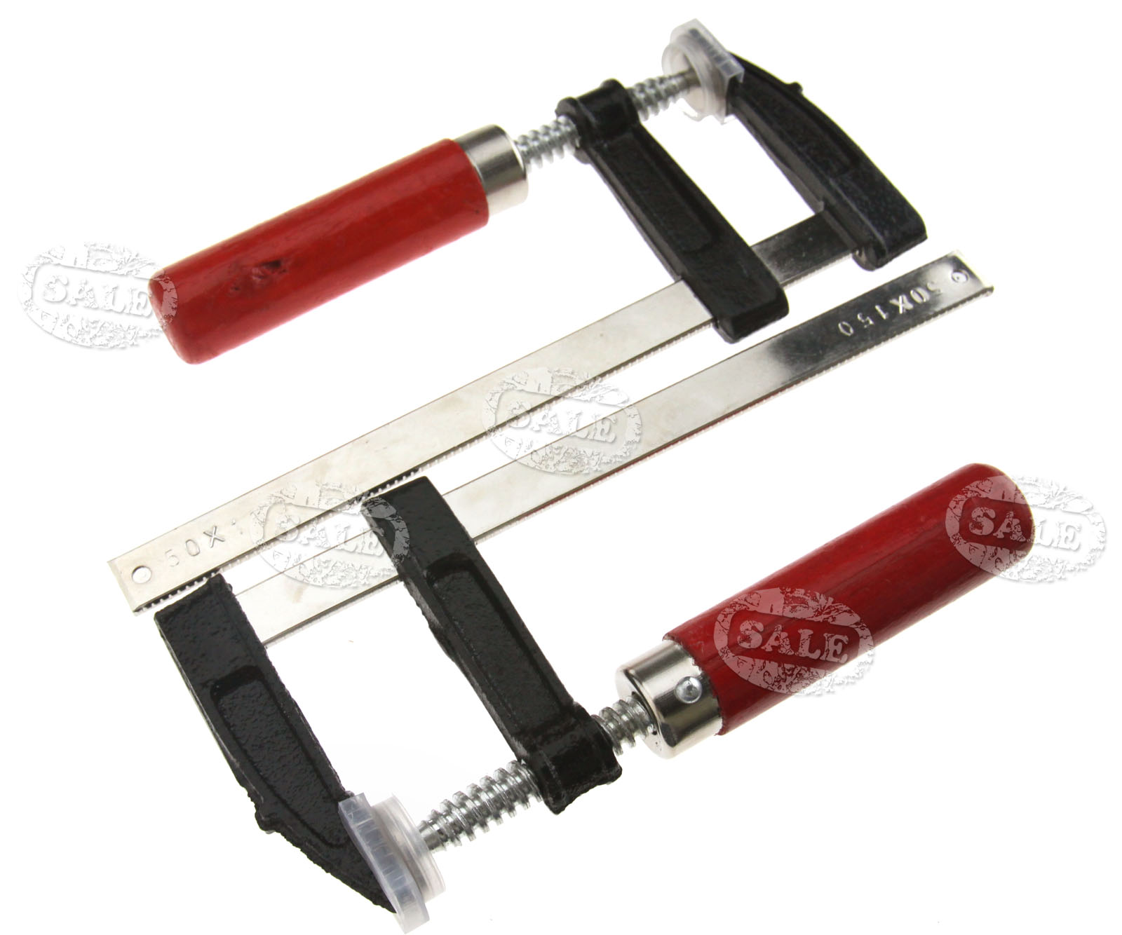 2pcs 6” F Bar Clamps Quick Slide Wood Clamp 50mm x 150mm eBay