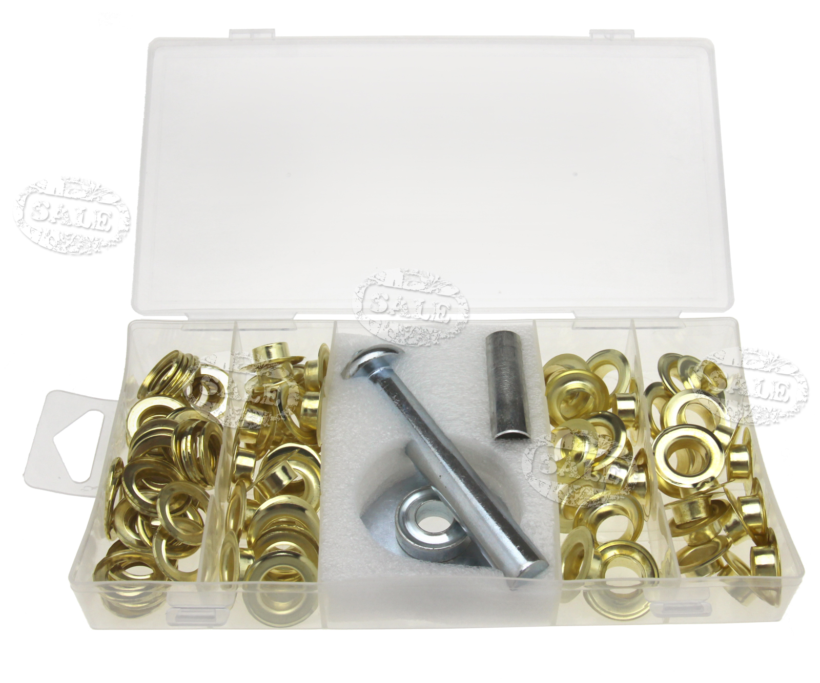 103pc Tarp Repair Kit 12mm Tents Tarps Shower Curtains Eyelets Grommets