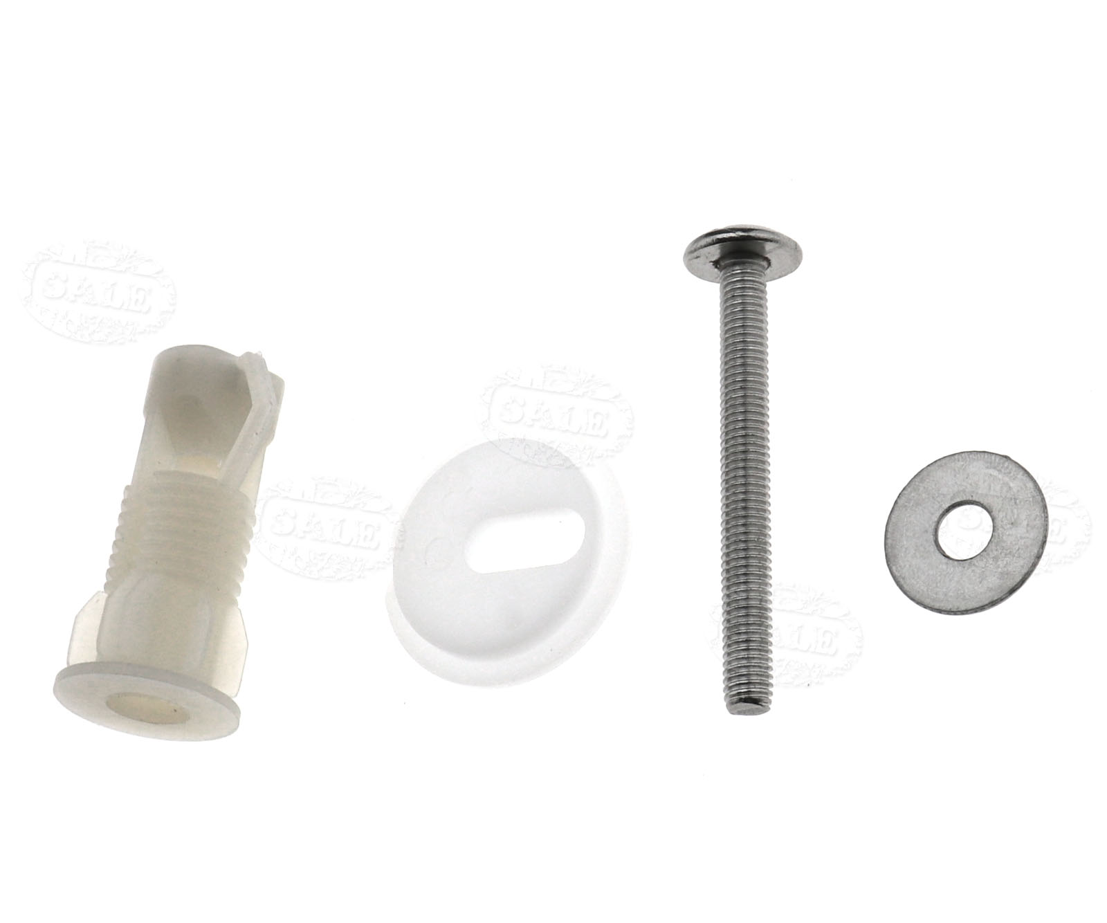 2pcs Top Toilet Cover Lid Seat Fixings WC Blind Hole Fitting White Screws