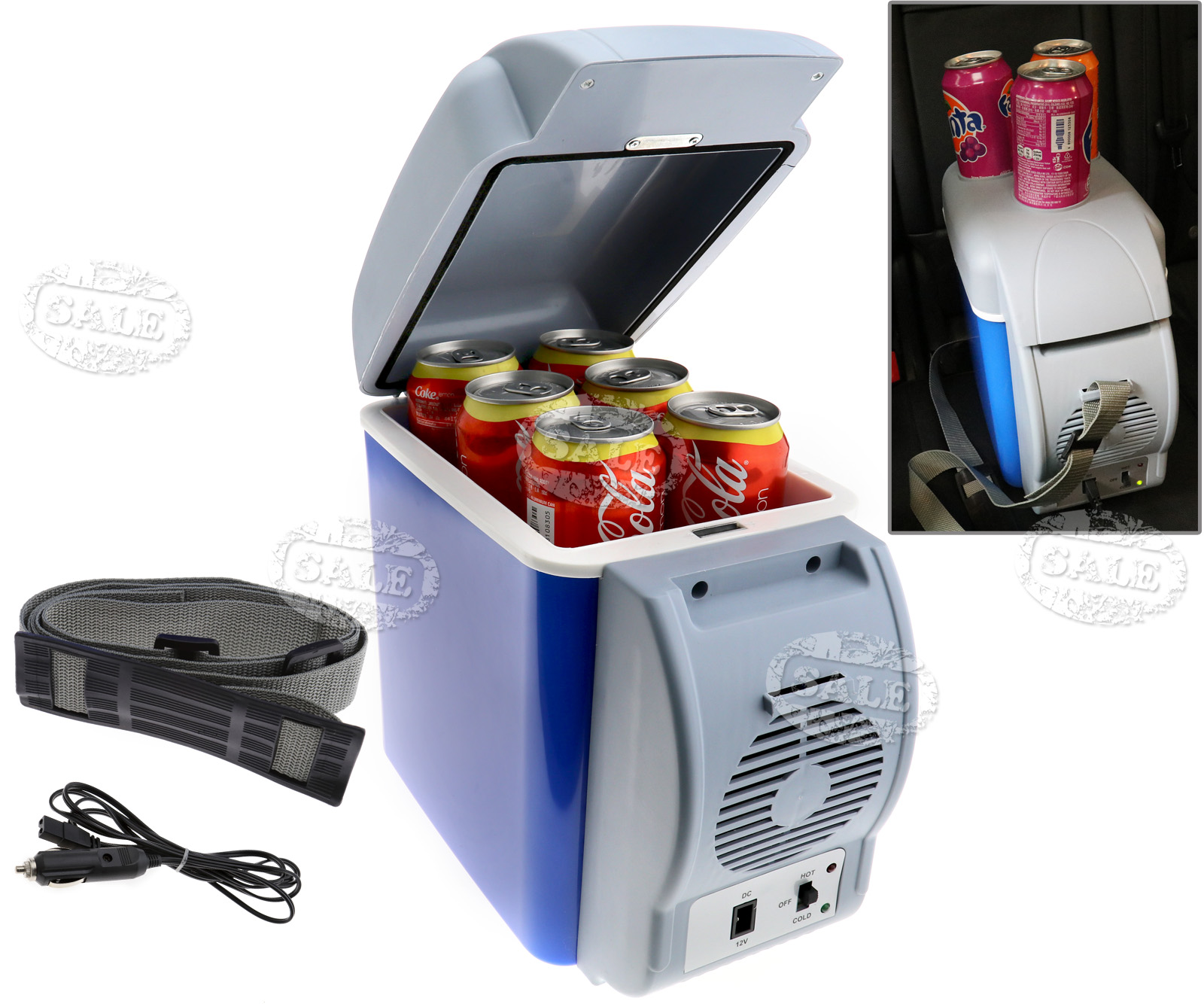 Mini 12v Portable 7 5l Electric Car Fridge Refrigerator