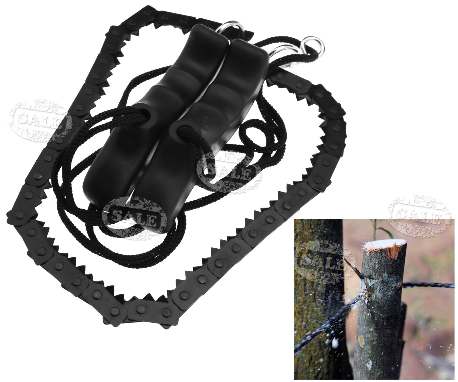 Hand Chainsaw Wire Saw Survival Bushcraft Camping EDC Tool Pocket Gear