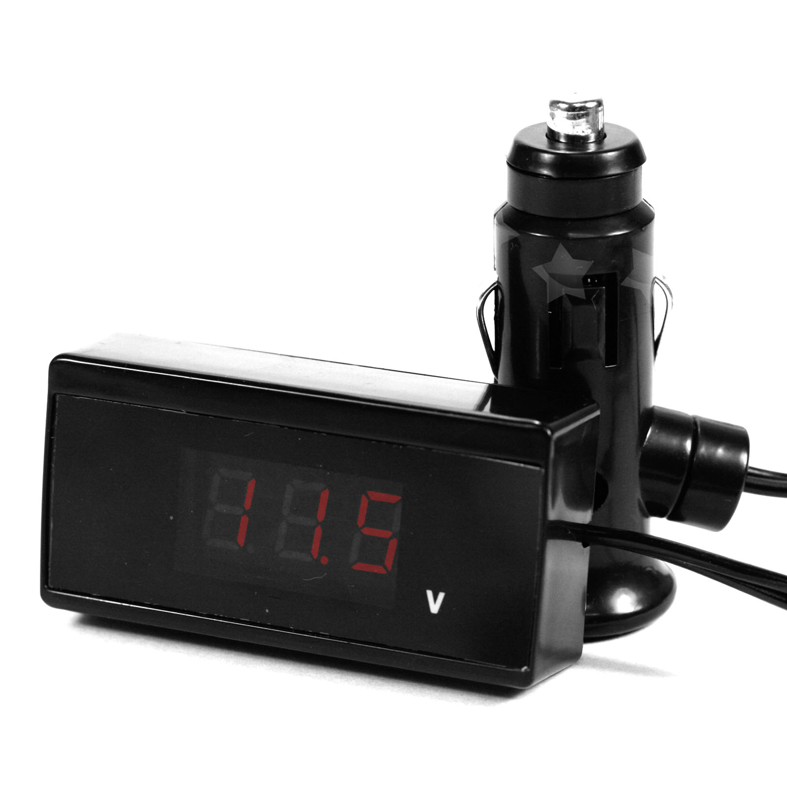 12V/24V Digital LCD Car Battery Voltage Meter Monitor Red Led New G8 eBay