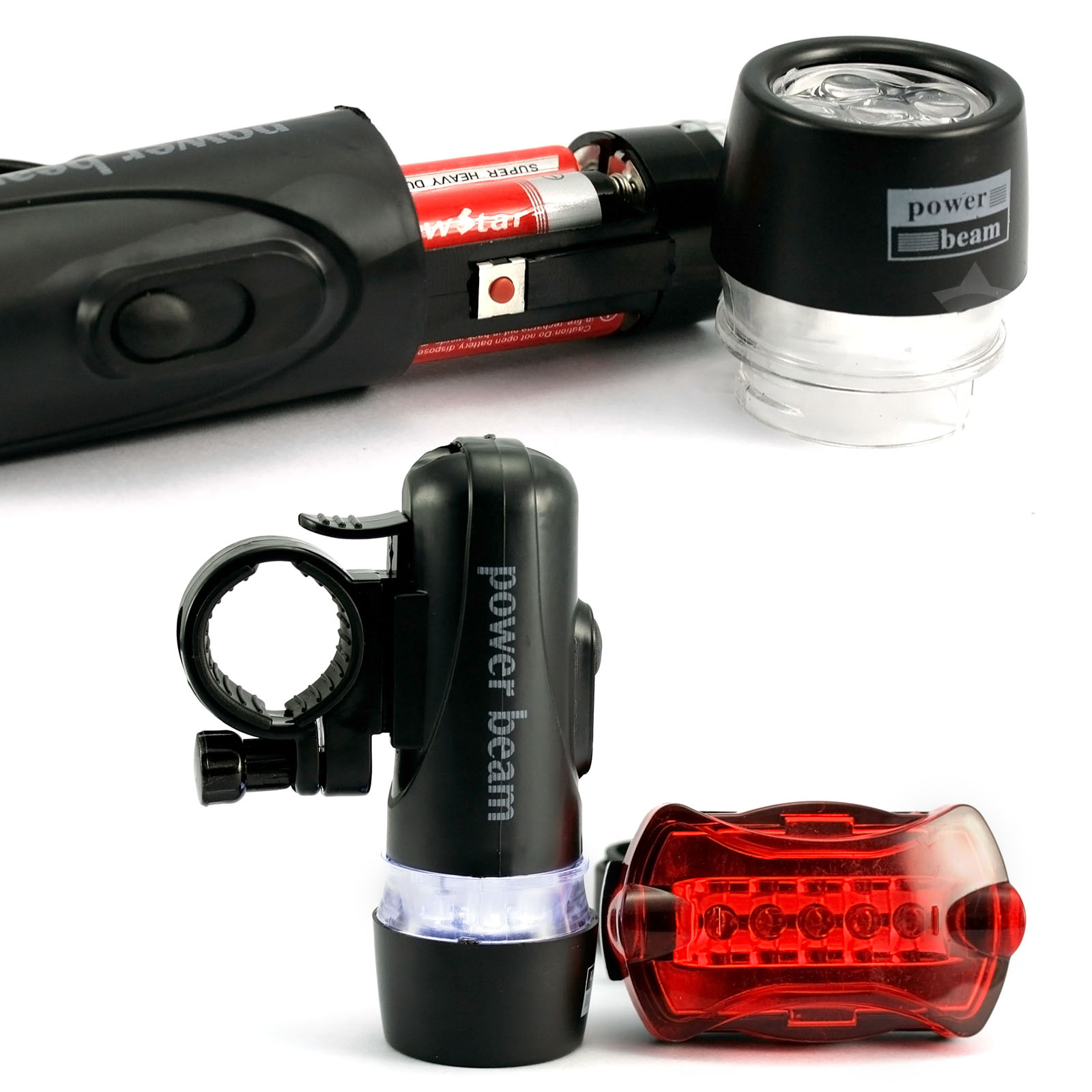 front and rear bike lights