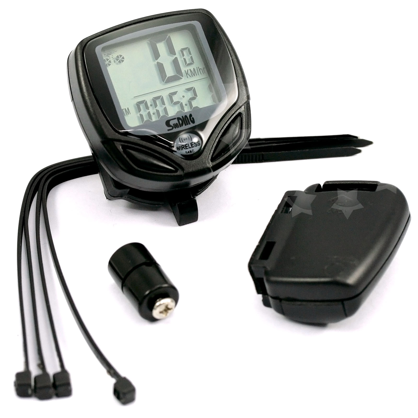 Bicycle Speedometer & 5 LED Mountain Bike BMX Cycling 5 Mode Head &Rear