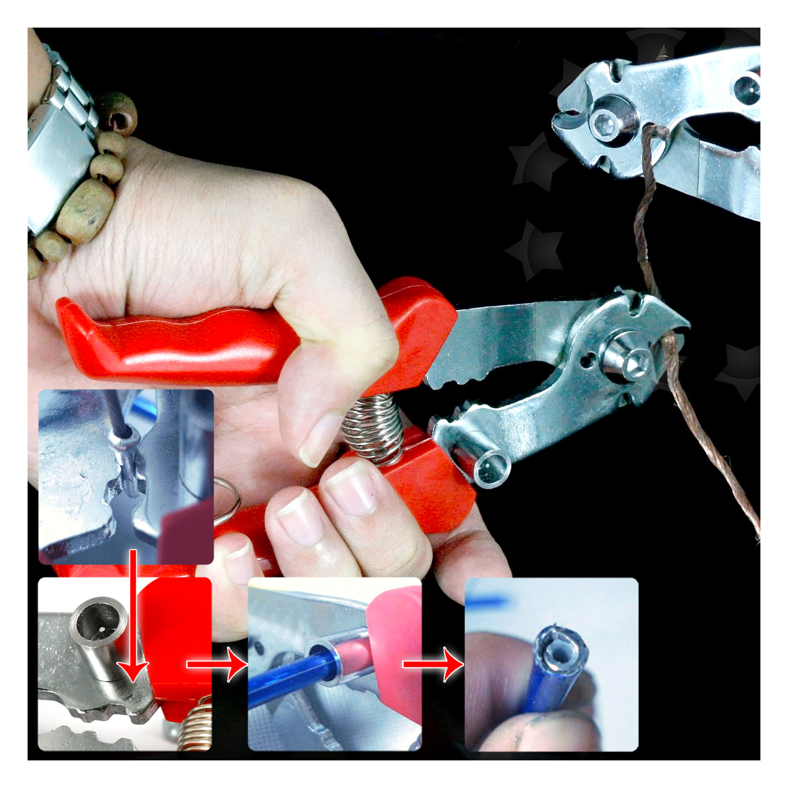 5 in 1 Bicycle Bike Cycling Spoke Brake Wire Cable Cutter Repair Tool