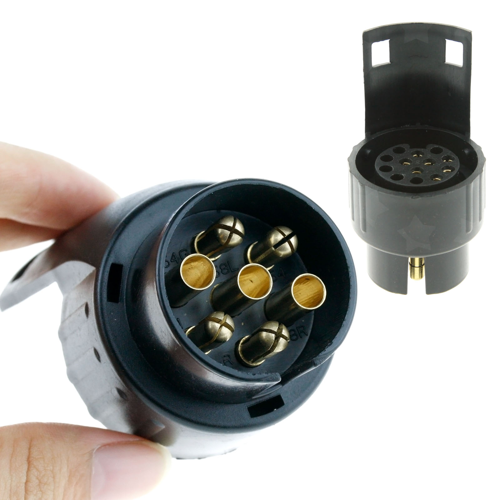 Trailer Truck Towbar Towing 7 to 13 Pin Female Socket Electric Adaptor G133