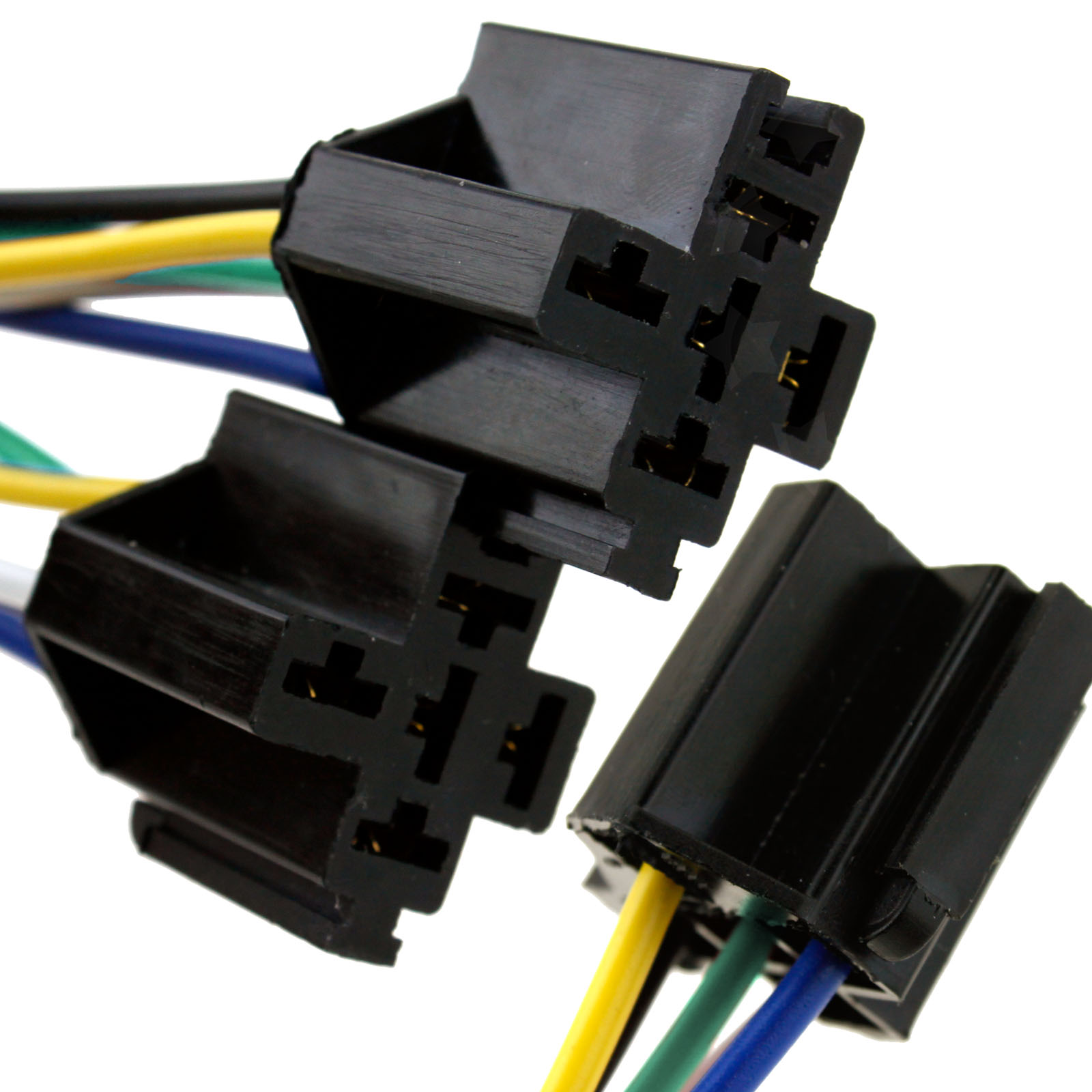 5x 12v 40a 18awg Pre Wired 5 Pin Relay Mounting Base