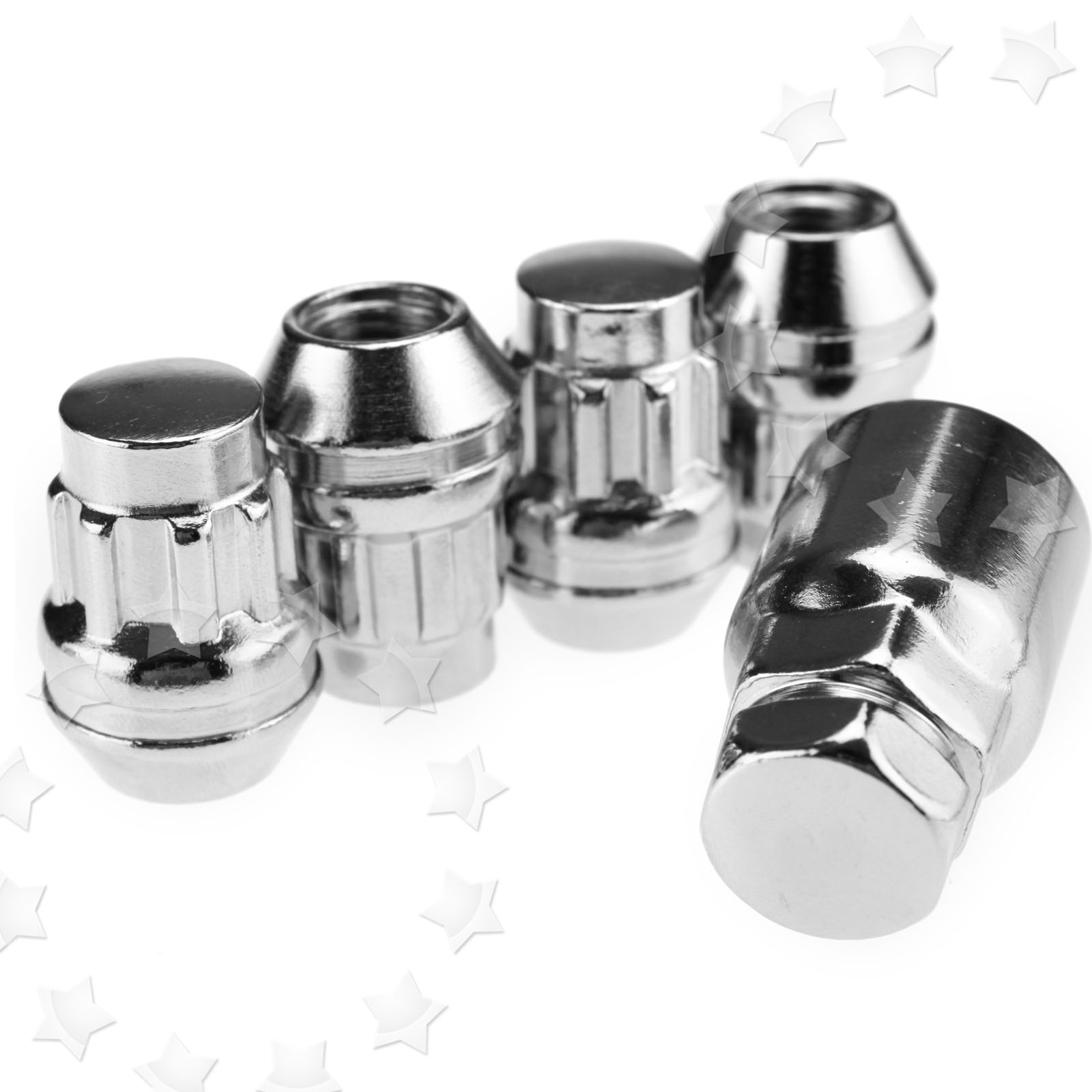 4x M12*1.5 Alloy Wheel Lock Nuts For Ford Focus + Removal Key Anti