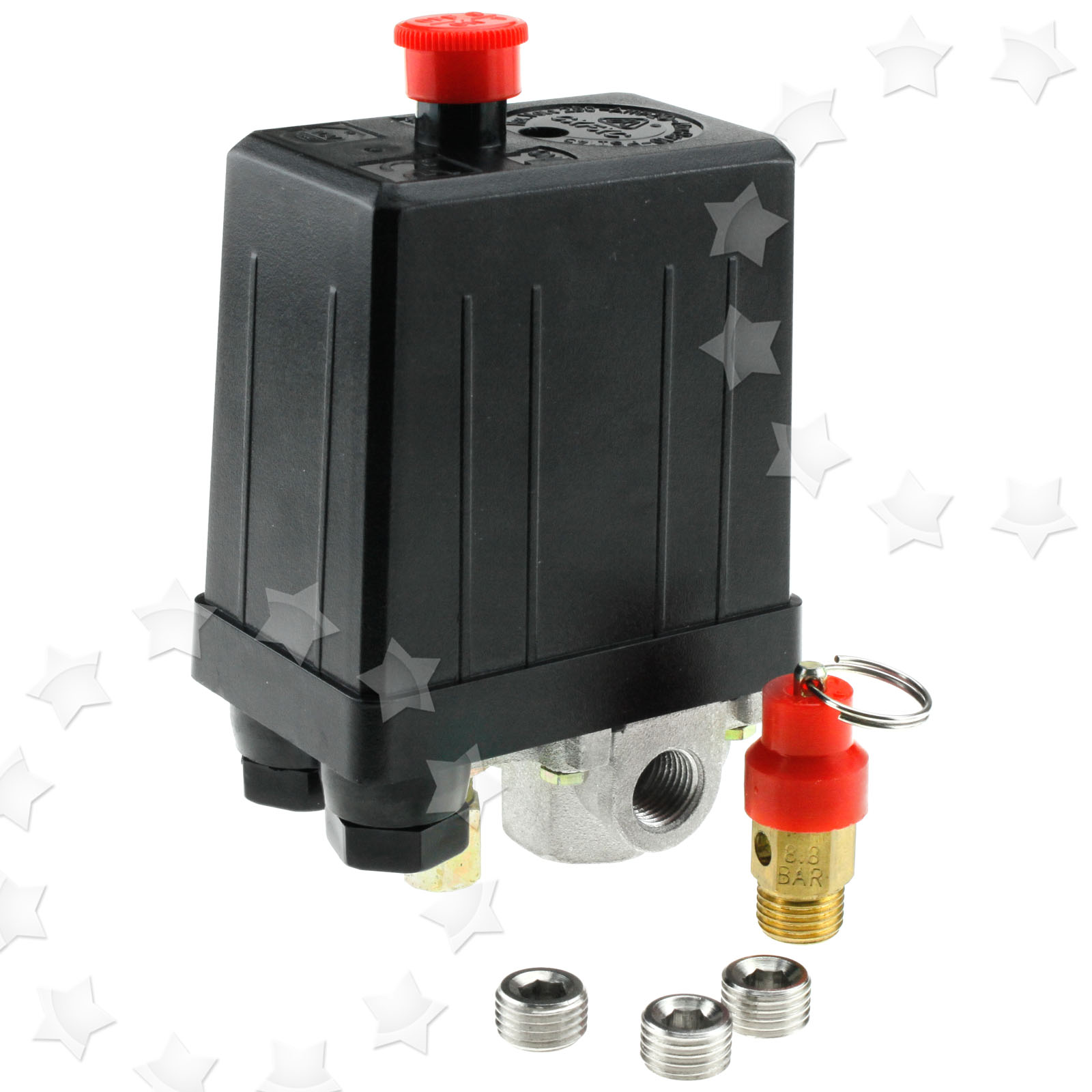 Single Phase Air Compressor Pressure Switch With Blanking Plugs