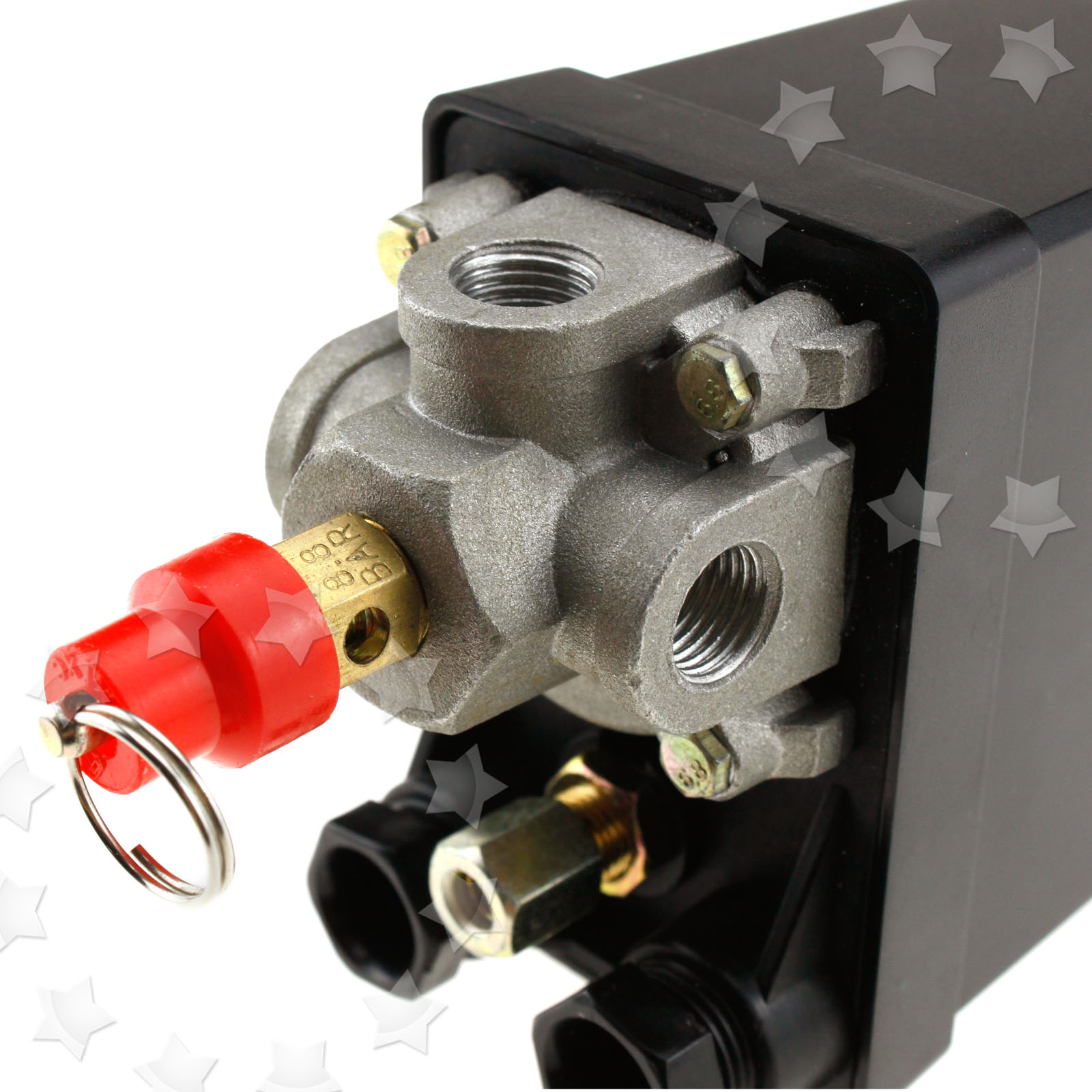 Three Phase Air Compressor Pressure Switch With Blanking Plugs & Safety