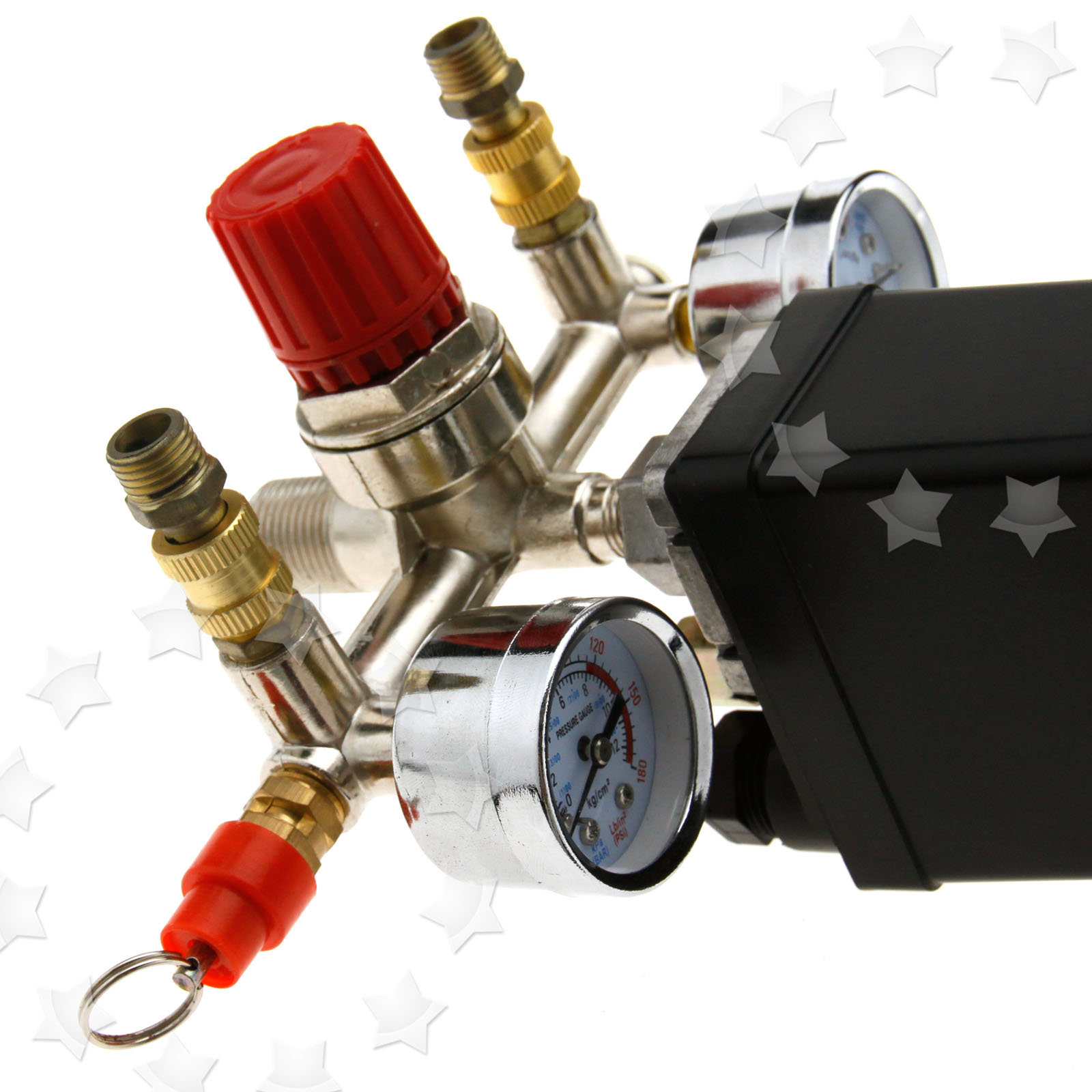 Single Phase Compressor Pressure Switch With Air Regulator & Valve