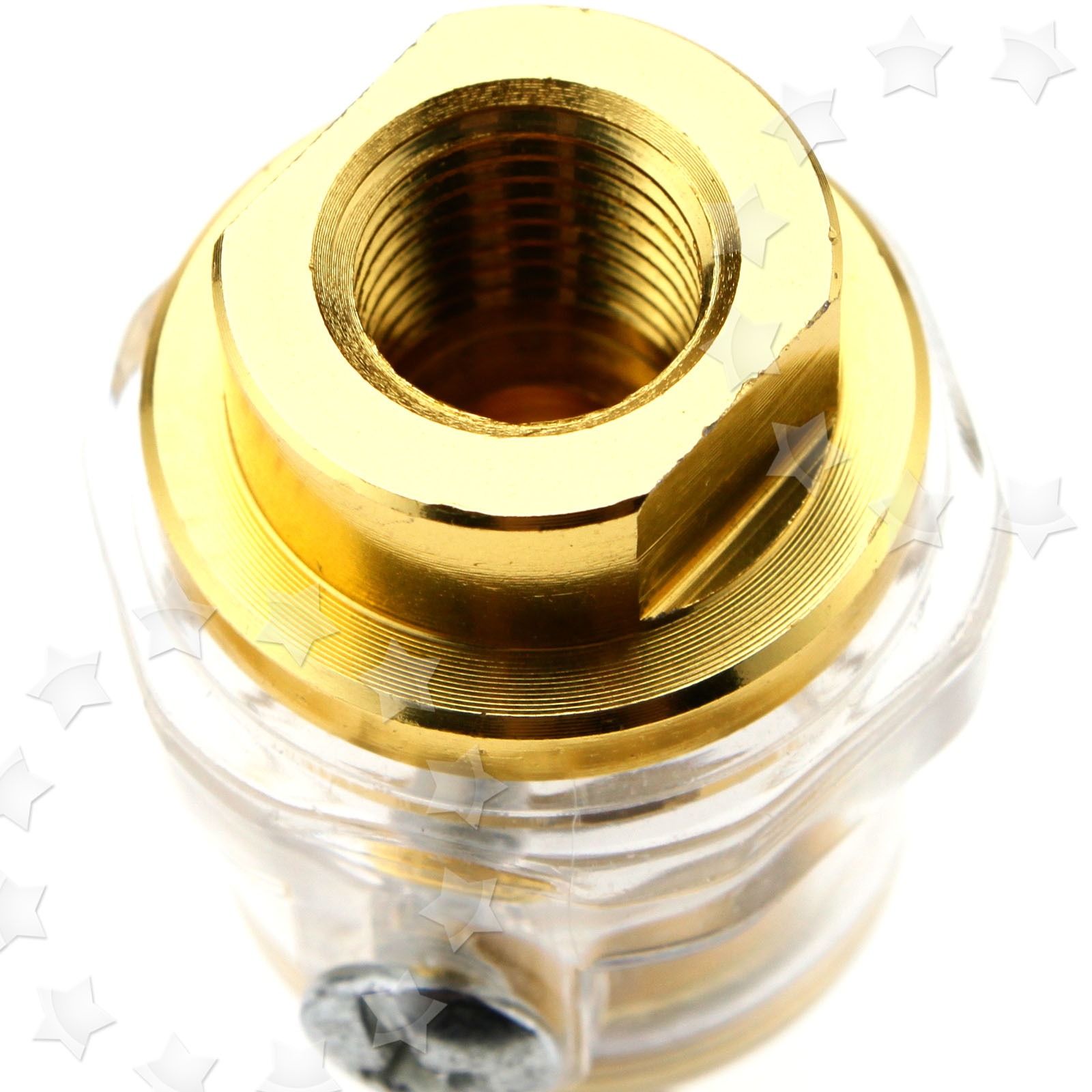 2PCS MINI 1/4" BSP INLINE OILER AIR TOOL IN LINE LUBRICATION FOR