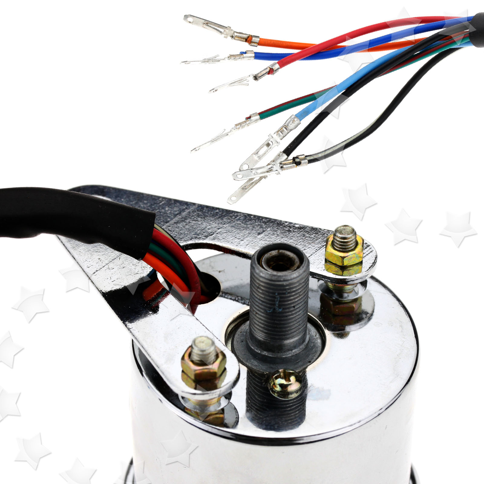 Motorcycle Dual Odometer Speedometer Gauge Led Background