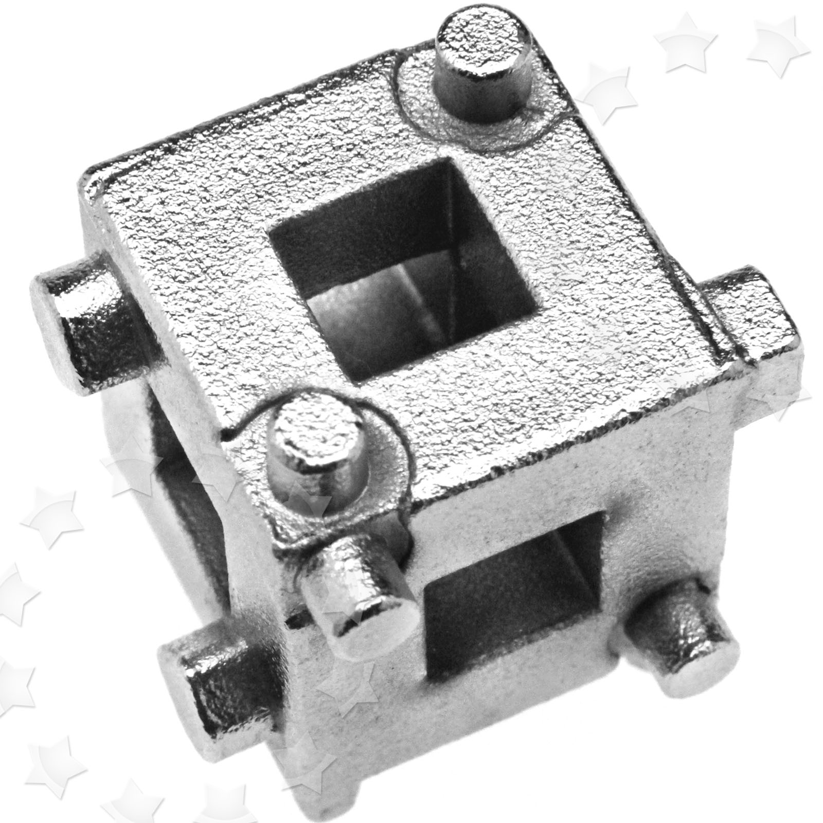 CrV Disc Brake Piston Caliper Wind Back Cube 3/8" Drive Tool Silver