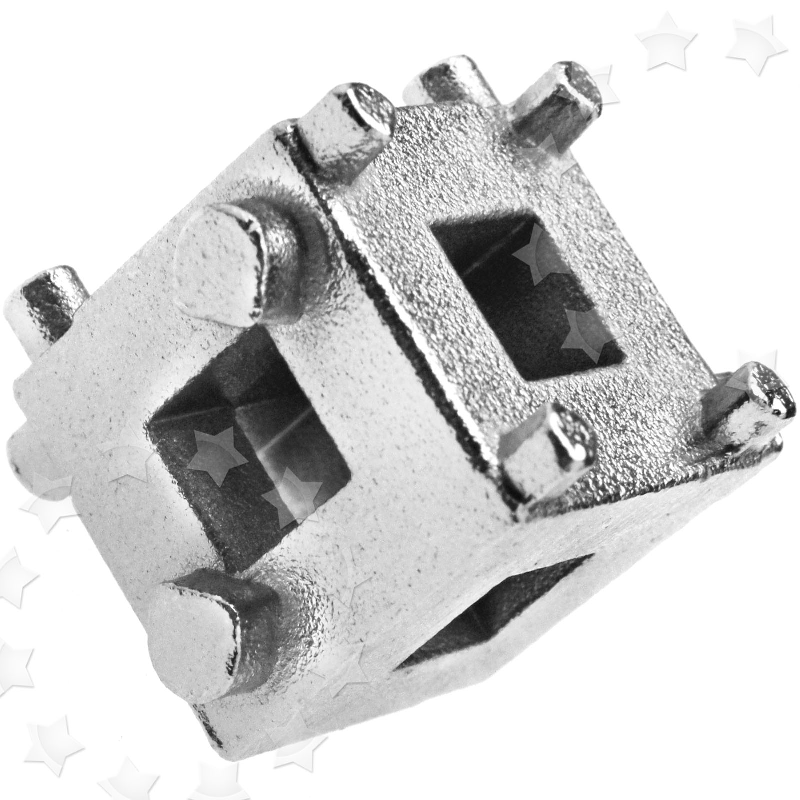 CrV Disc Brake Piston Caliper Wind Back Cube 3/8" Drive Tool Silver