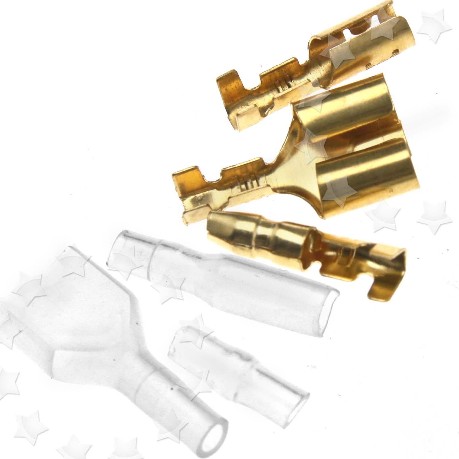 40 x Motorcycle Bullet Connectors Covers Terminals 3.9mm Male/Female