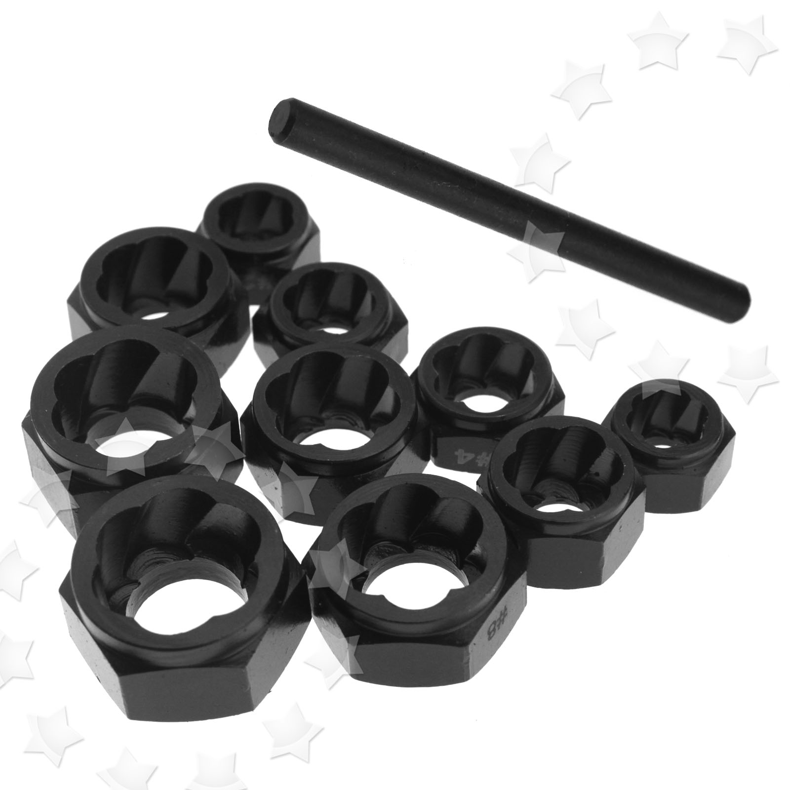 Damaged Nut Bolt Remover Stud Extractor Locking Socket 11pcs Set (9