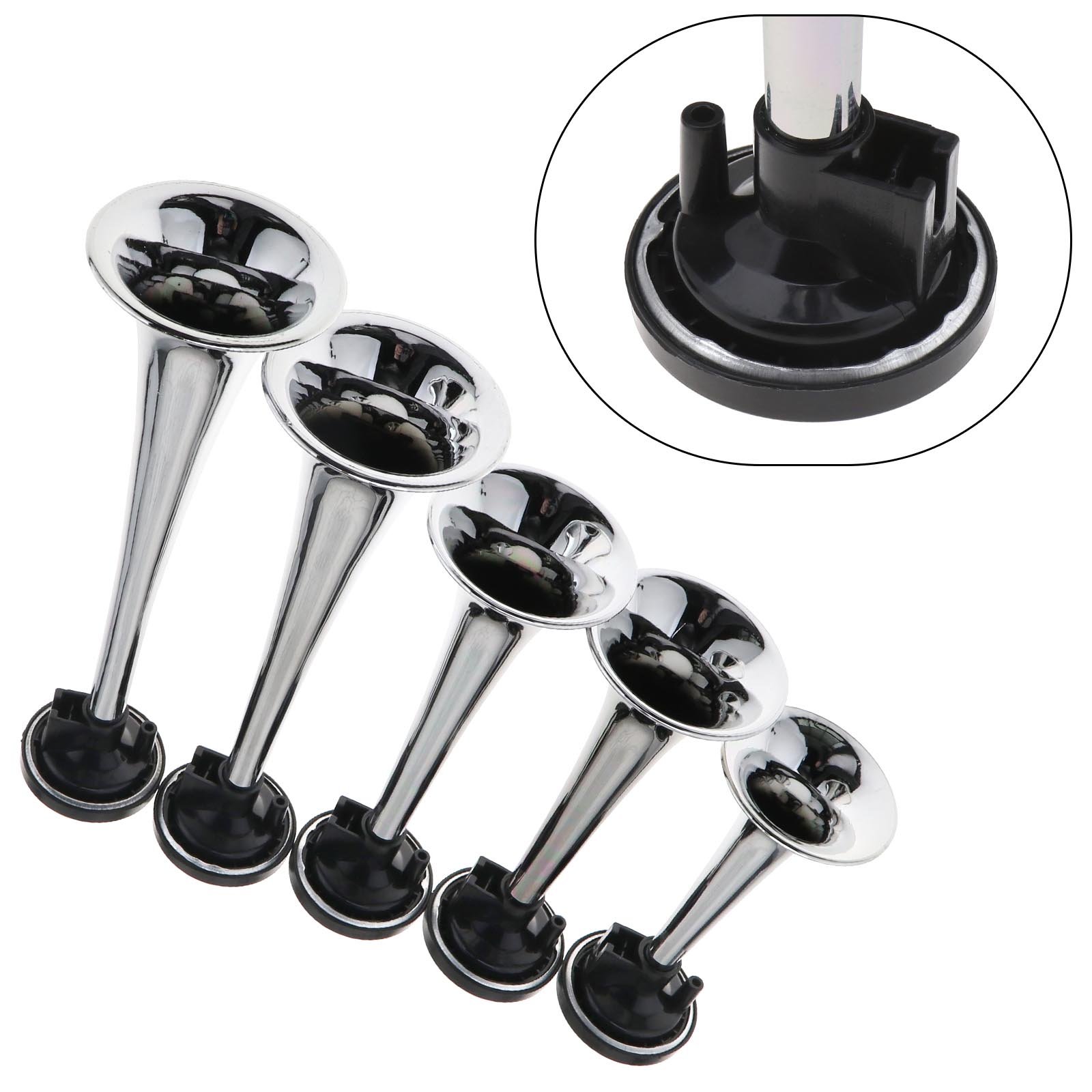 DC 12V 150DB 5 Trumpet Musical Air Horns Set For Car Truck Boat
