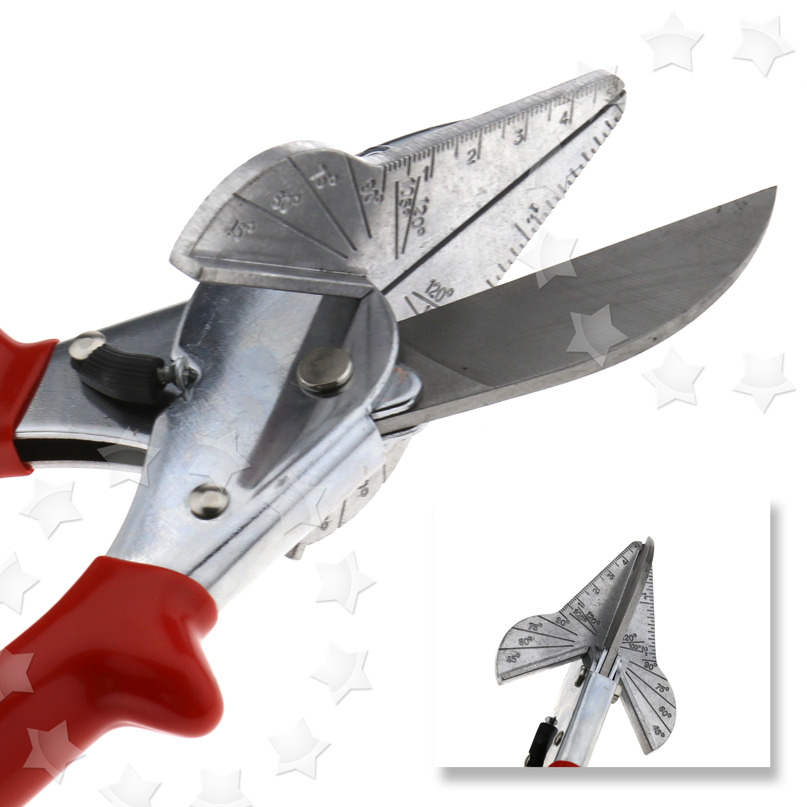 45°120° Angle Trim Cutter Siding Mitre Fillet Shear Snips Cutting Tool