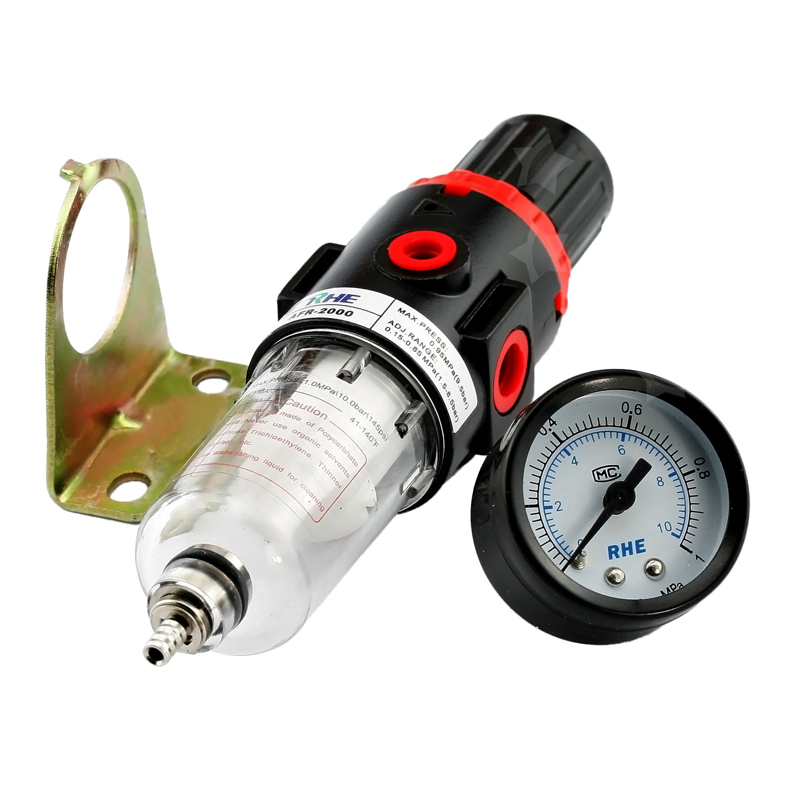 Simple Installation Air Filter Pressure Regulator Compressor & Gauge Kit G125 eBay